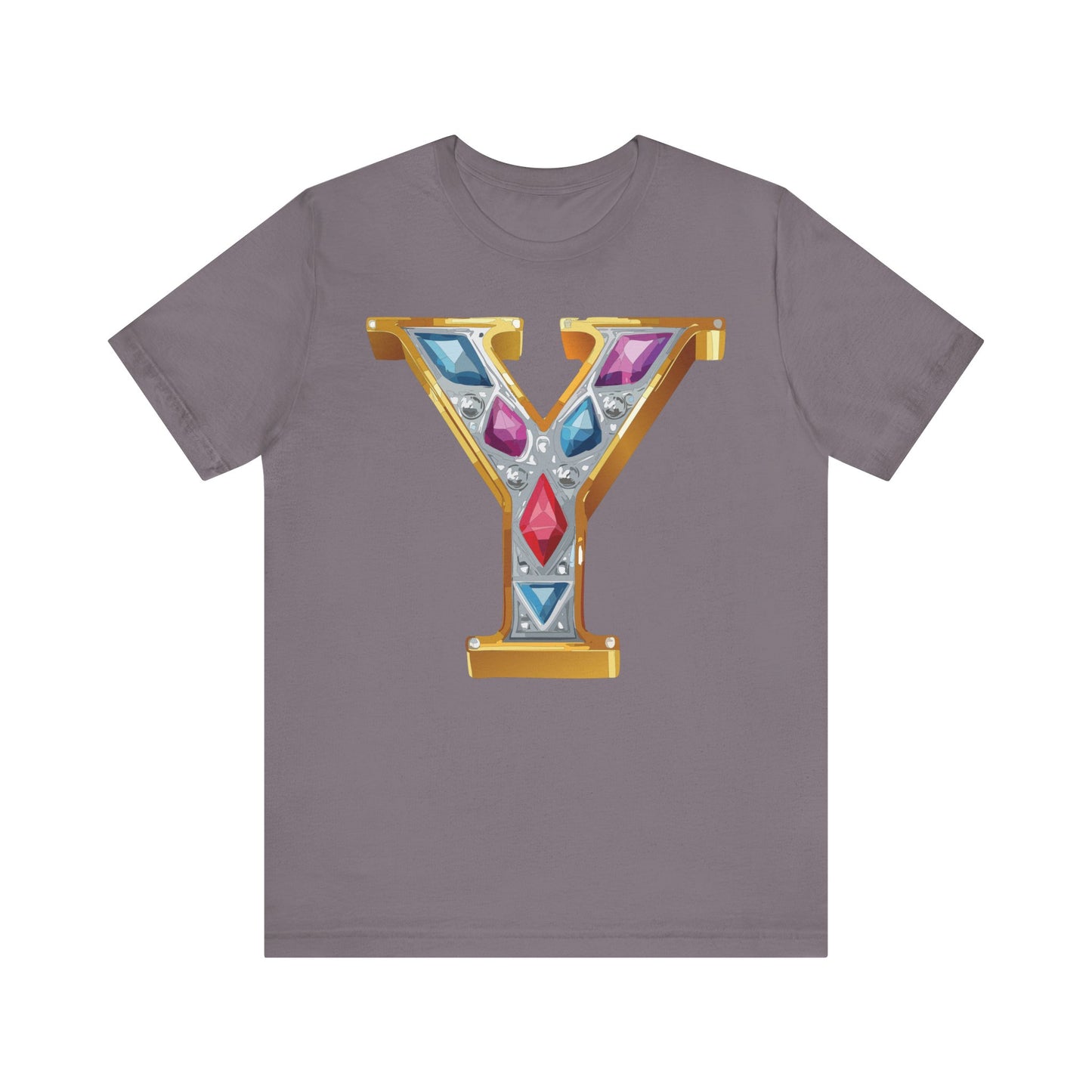 Letter Shirt, Shirt with Letters, Tee Shirt with Gold Letter, Shirt with Antique Letters