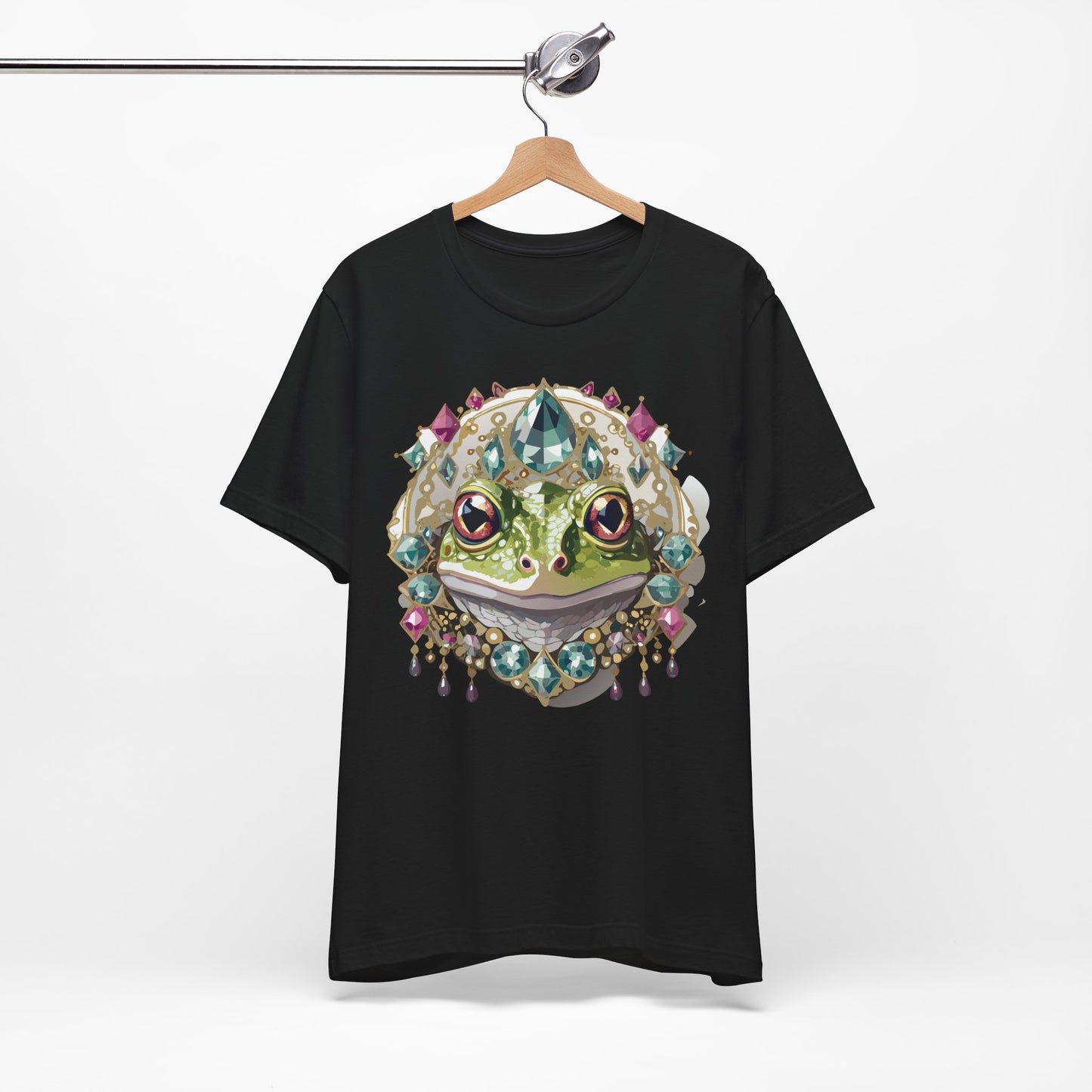 Animal Shirt, Shirt with Animal, Tee Shirt with Gold Animal Medal, Shirt with Antique Animal Medallion