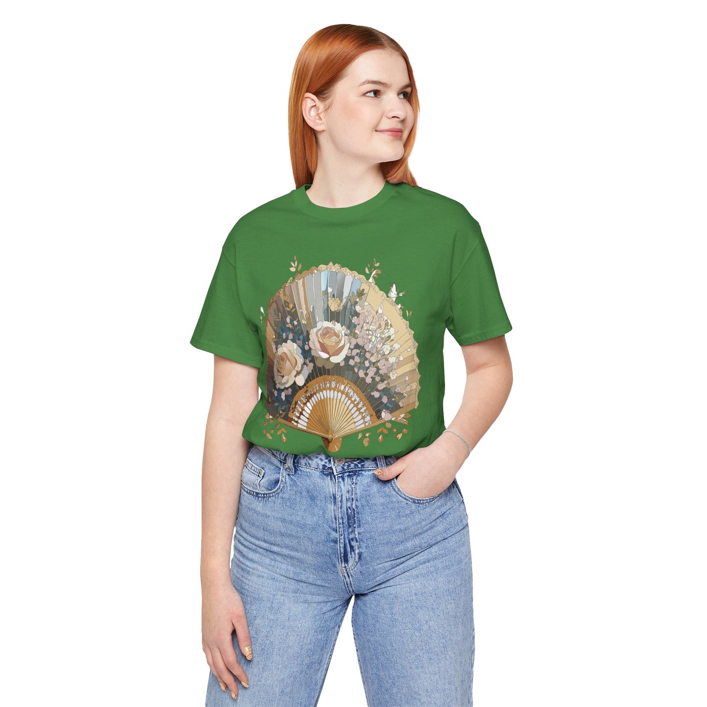 Fan shirt, Shirt with Fan, Tee Shirt with Gold Blower