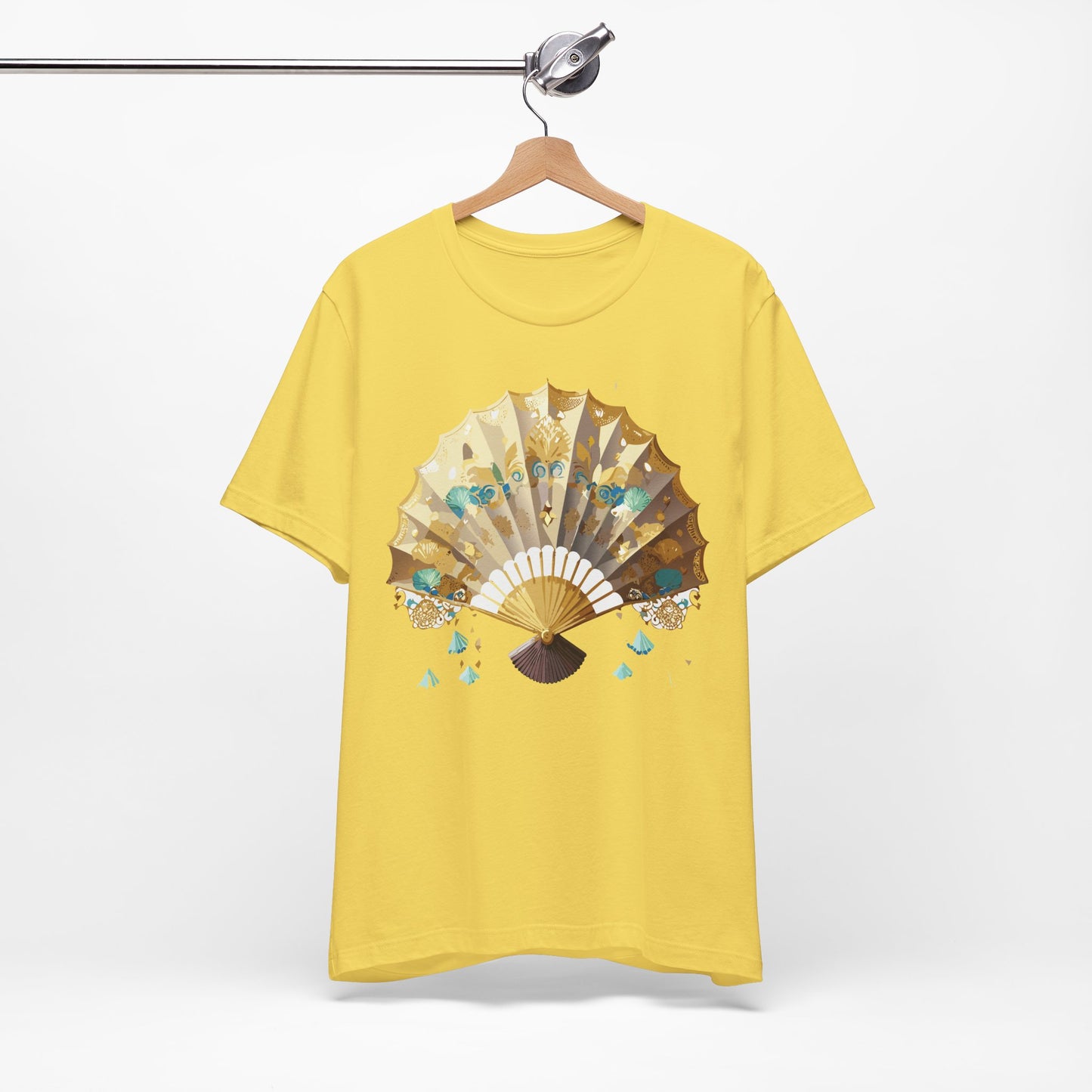 Fan shirt, Shirt with Fan, Tee Shirt with Gold Blower