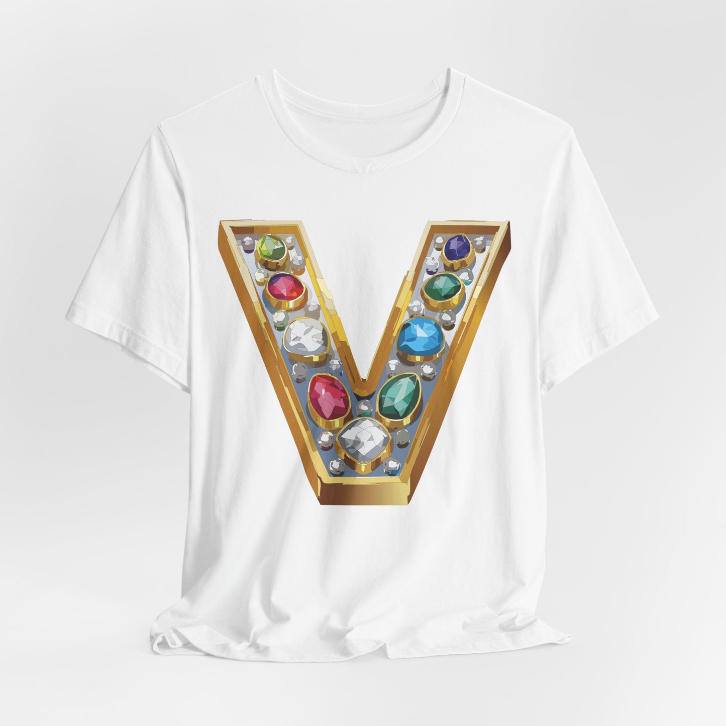 Letter Shirt, Shirt with Letters, Tee Shirt with Gold Letter, Shirt with Antique Letters