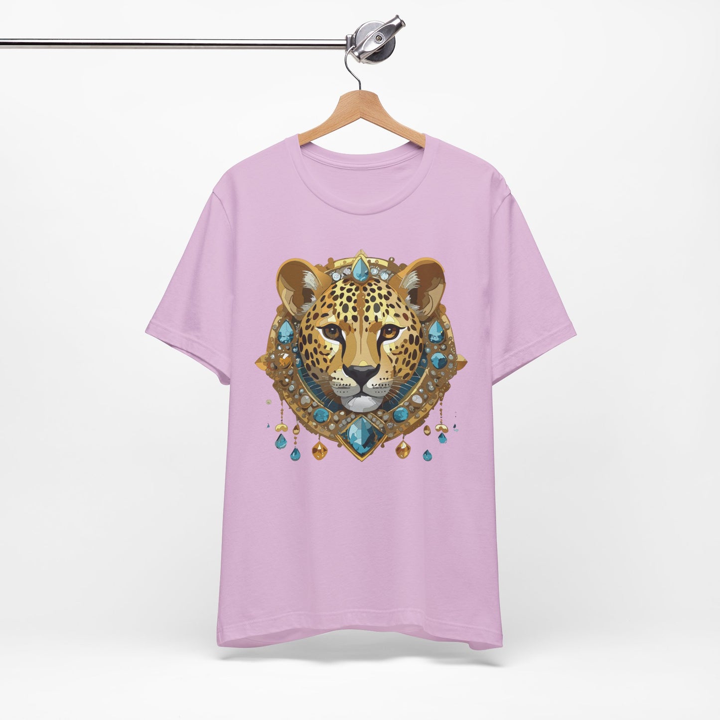 Animal Shirt, Shirt with Animal, Tee Shirt with Gold Animal Medal, Shirt with Antique Animal Medallion