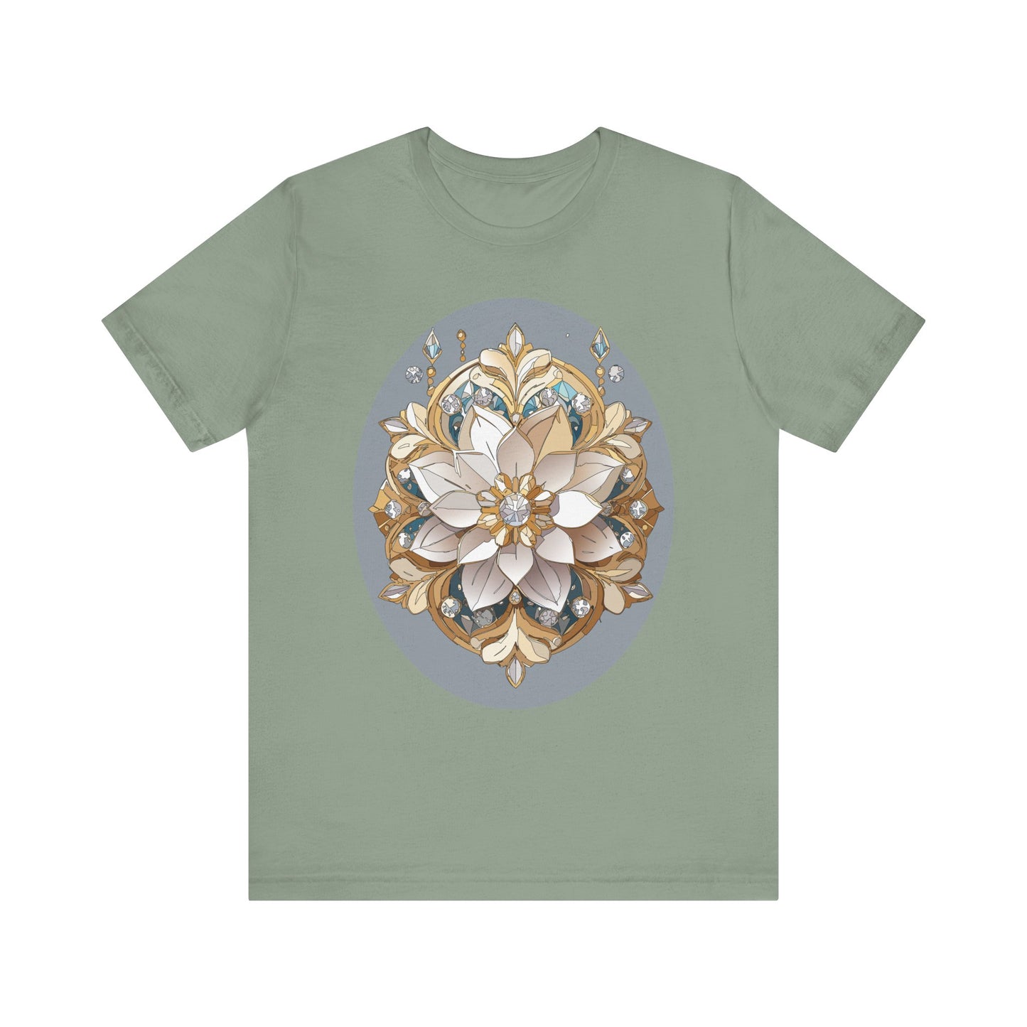 Floral Shirt, Flower Shirt, Tee Shirt with Antique Flower