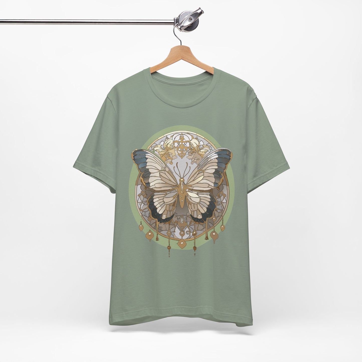 Butterfly Shirt, Shirt with Butterfly, Tee Shirt with Antique Butterfly