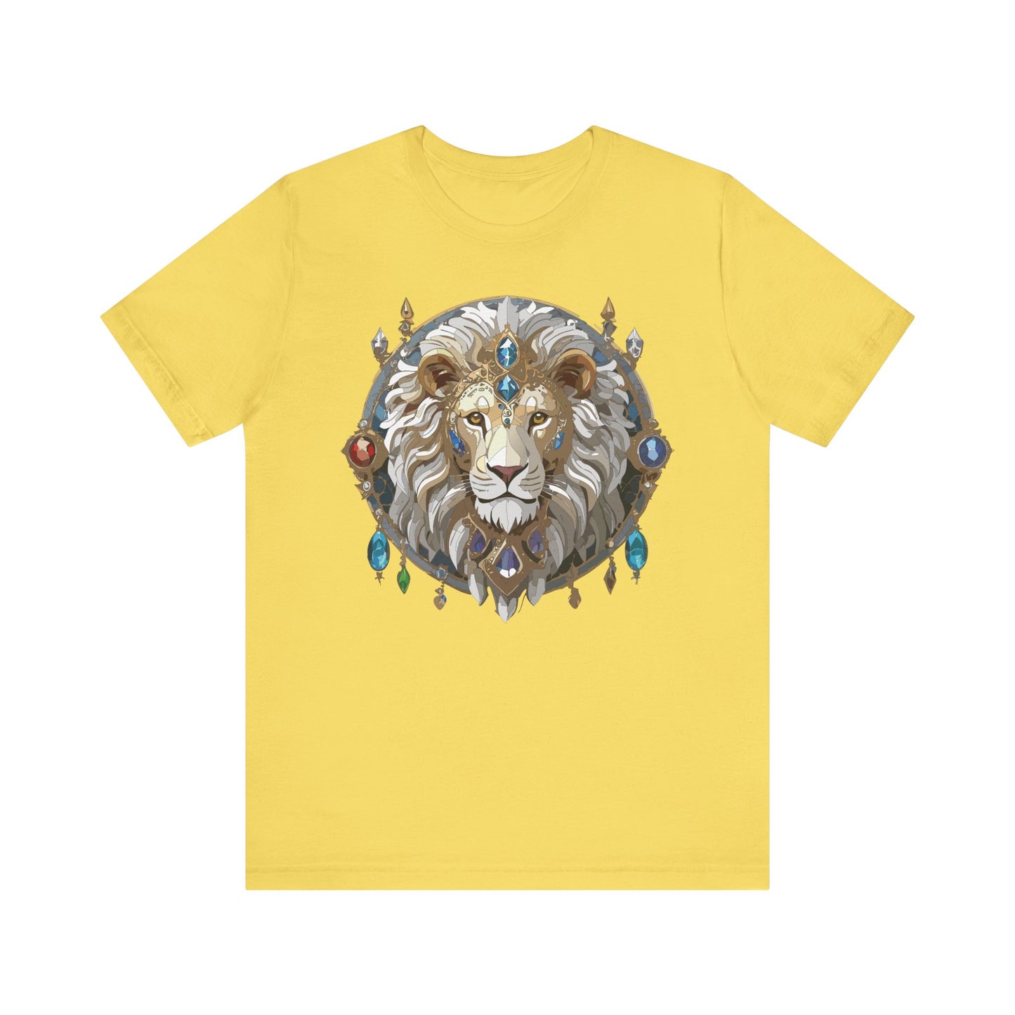 Animal Shirt, Shirt with Animal, Tee Shirt with Gold Animal Medal, Shirt with Antique Animal Medallion