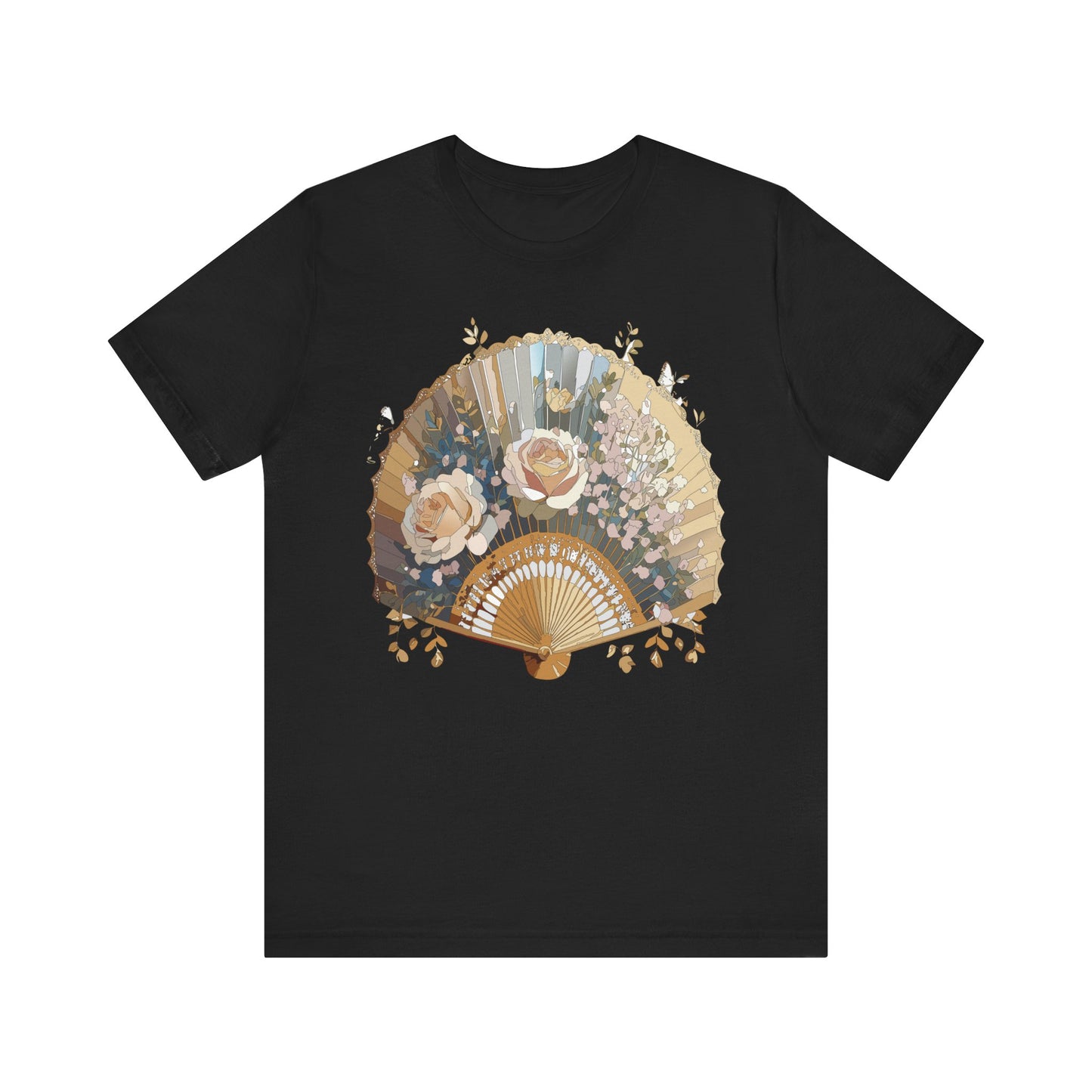 Fan shirt, Shirt with Fan, Tee Shirt with Gold Blower