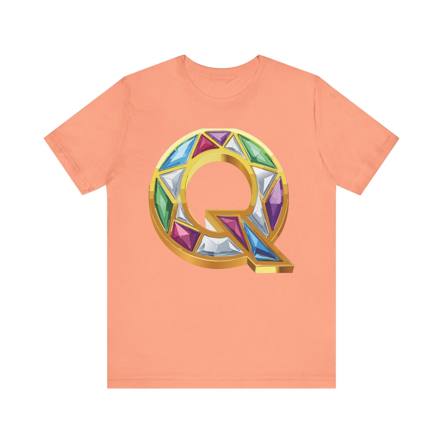 Letter Shirt, Shirt with Letters, Tee Shirt with Gold Letter, Shirt with Antique Letters