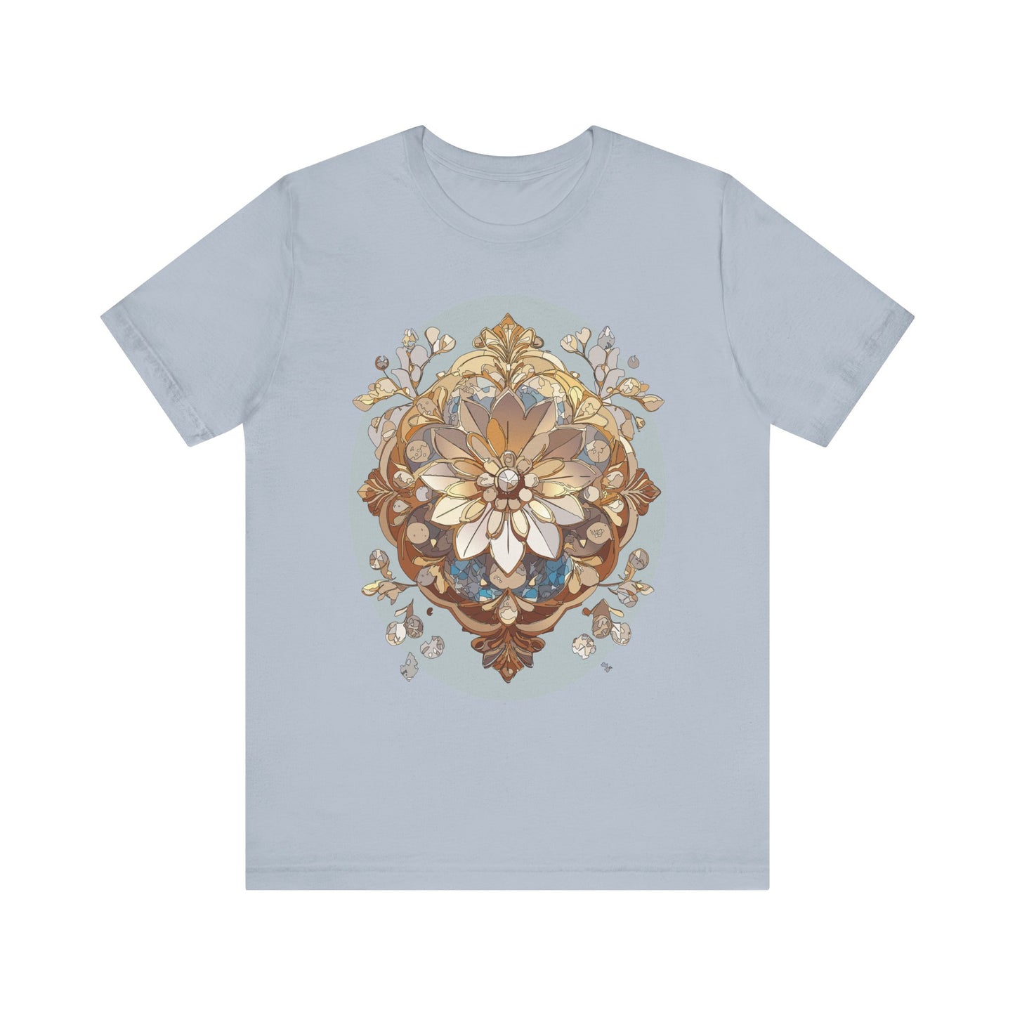 Floral Shirt, Flower Shirt, Tee Shirt with Antique Flower