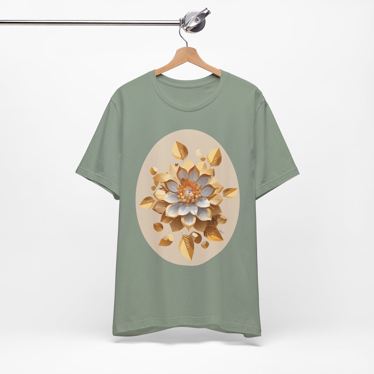 Floral Shirt, Flower Shirt, Tee Shirt with Antique Flower
