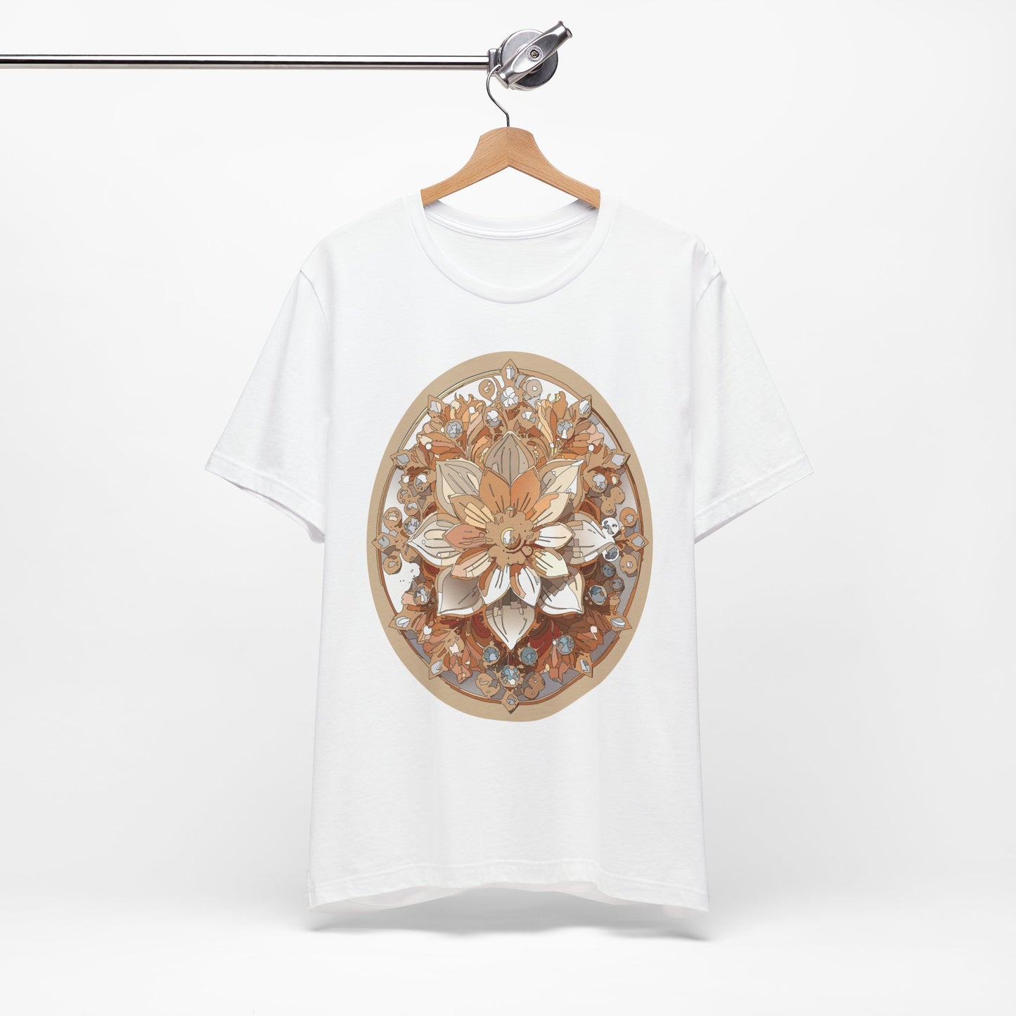 Floral Shirt, Flower Shirt, Tee Shirt with Antique Flower