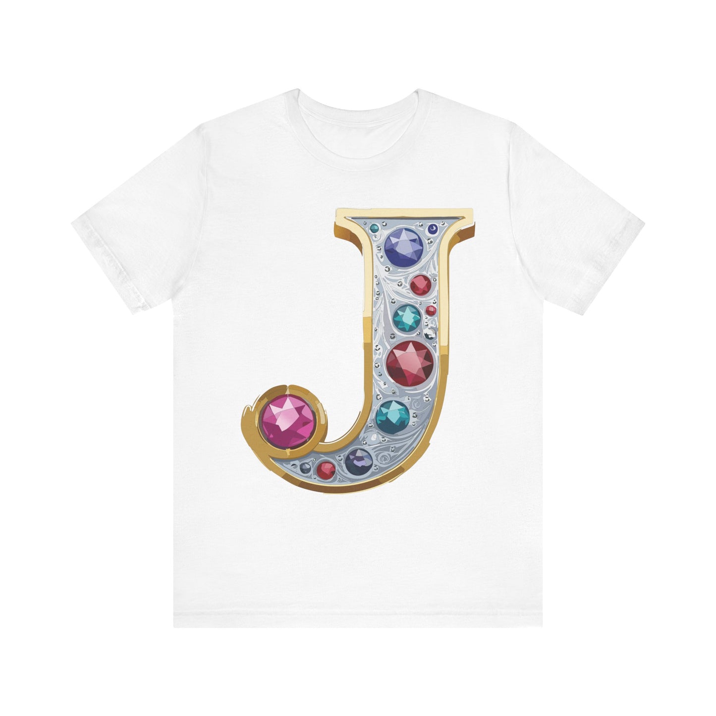 Letter Shirt, Shirt with Letters, Tee Shirt with Gold Letter, Shirt with Antique Letters