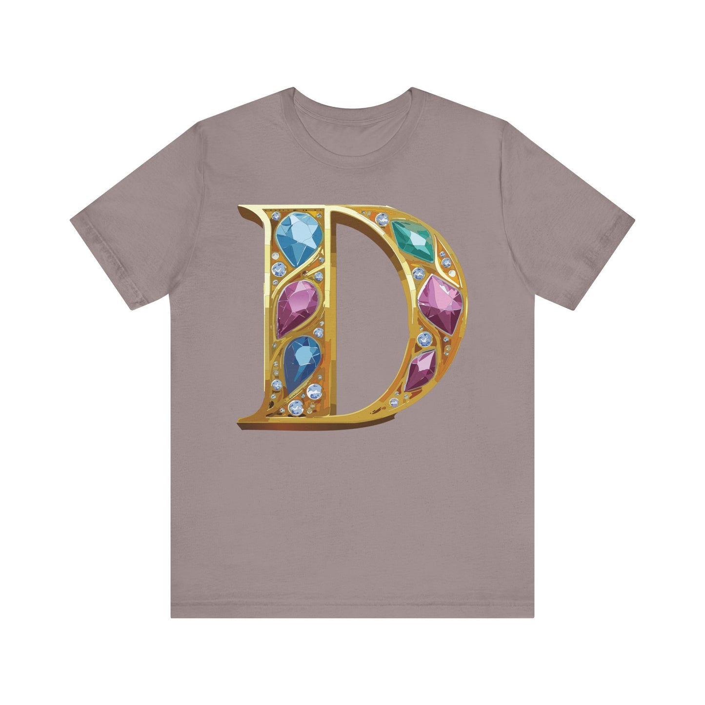 Letter Shirt, Shirt with Letters, Tee Shirt with Gold Letter, Shirt with Antique Letters