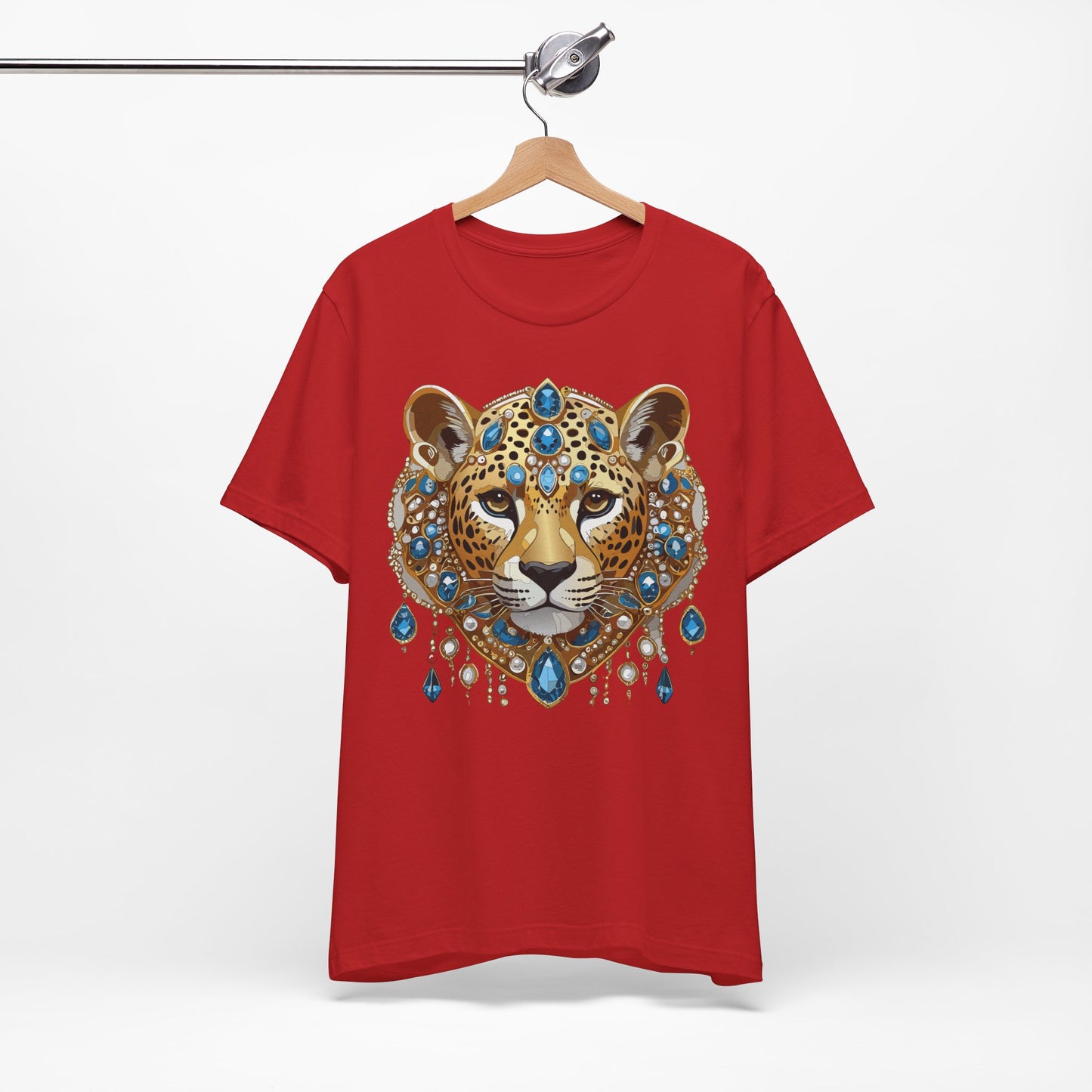 Animal Shirt, Shirt with Animal, Tee Shirt with Gold Animal Medal, Shirt with Antique Animal Medallion
