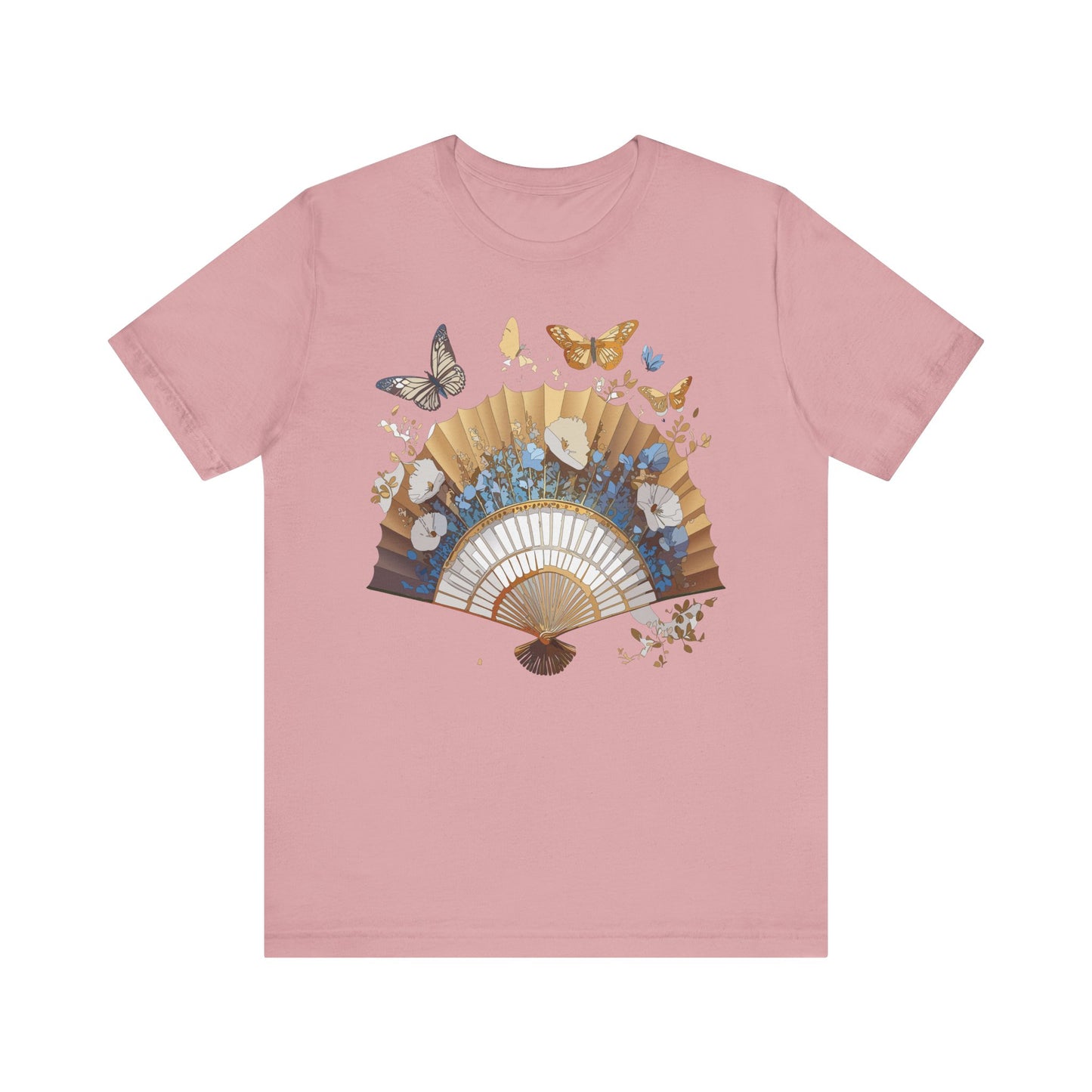 Fan shirt, Shirt with Fan, Tee Shirt with Gold Blower