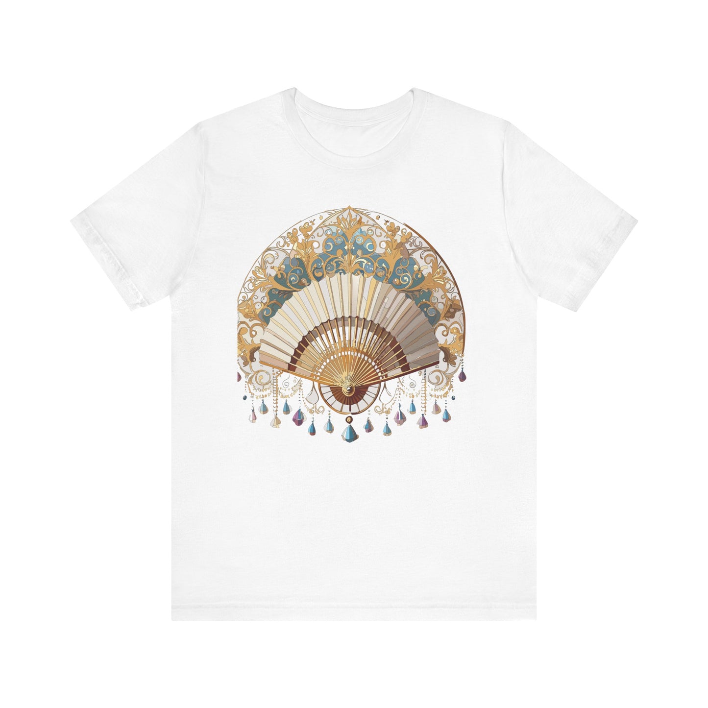 Fan shirt, Shirt with Fan, Tee Shirt with Gold Blower