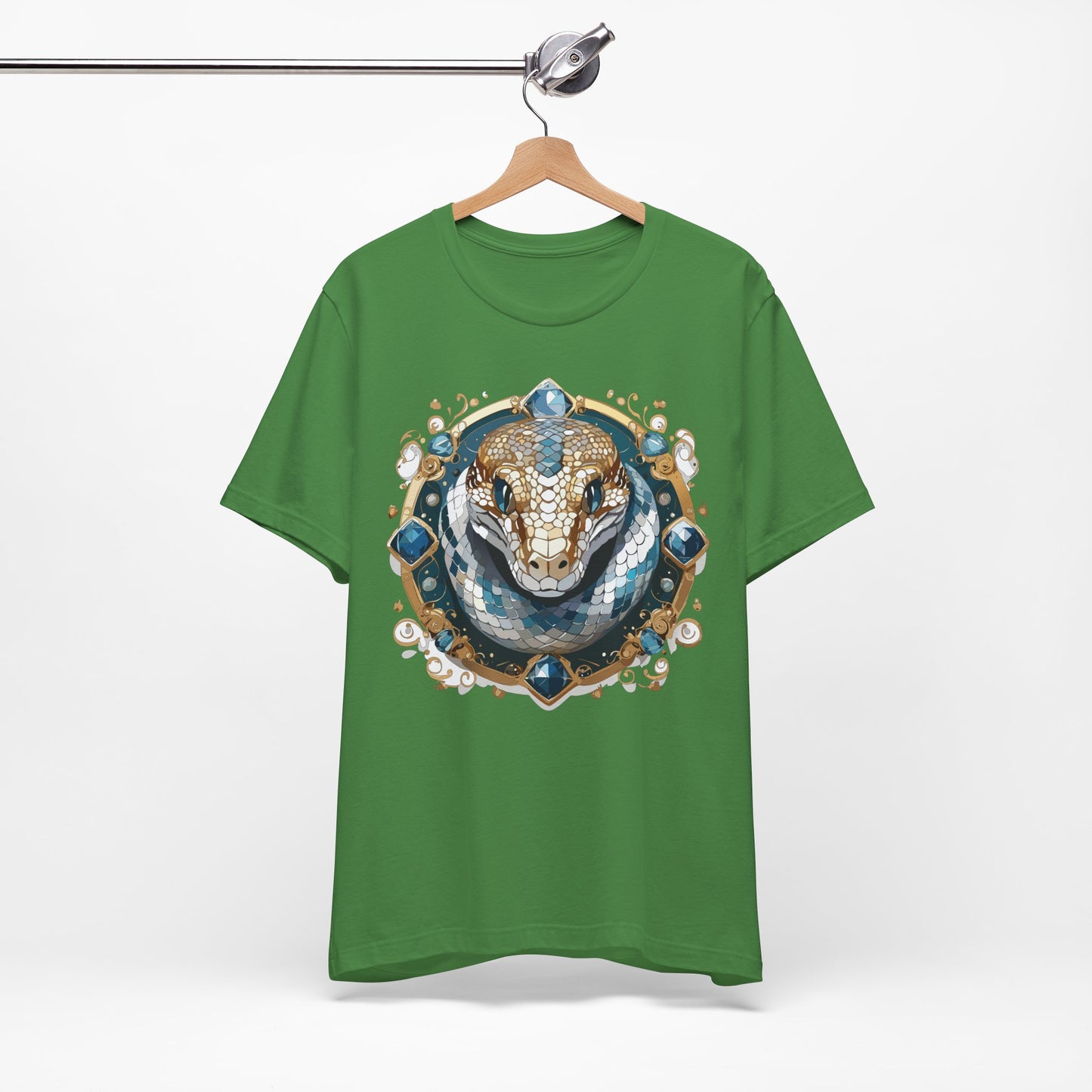 Animal Shirt, Shirt with Animal, Tee Shirt with Gold Animal Medal, Shirt with Antique Animal Medallion