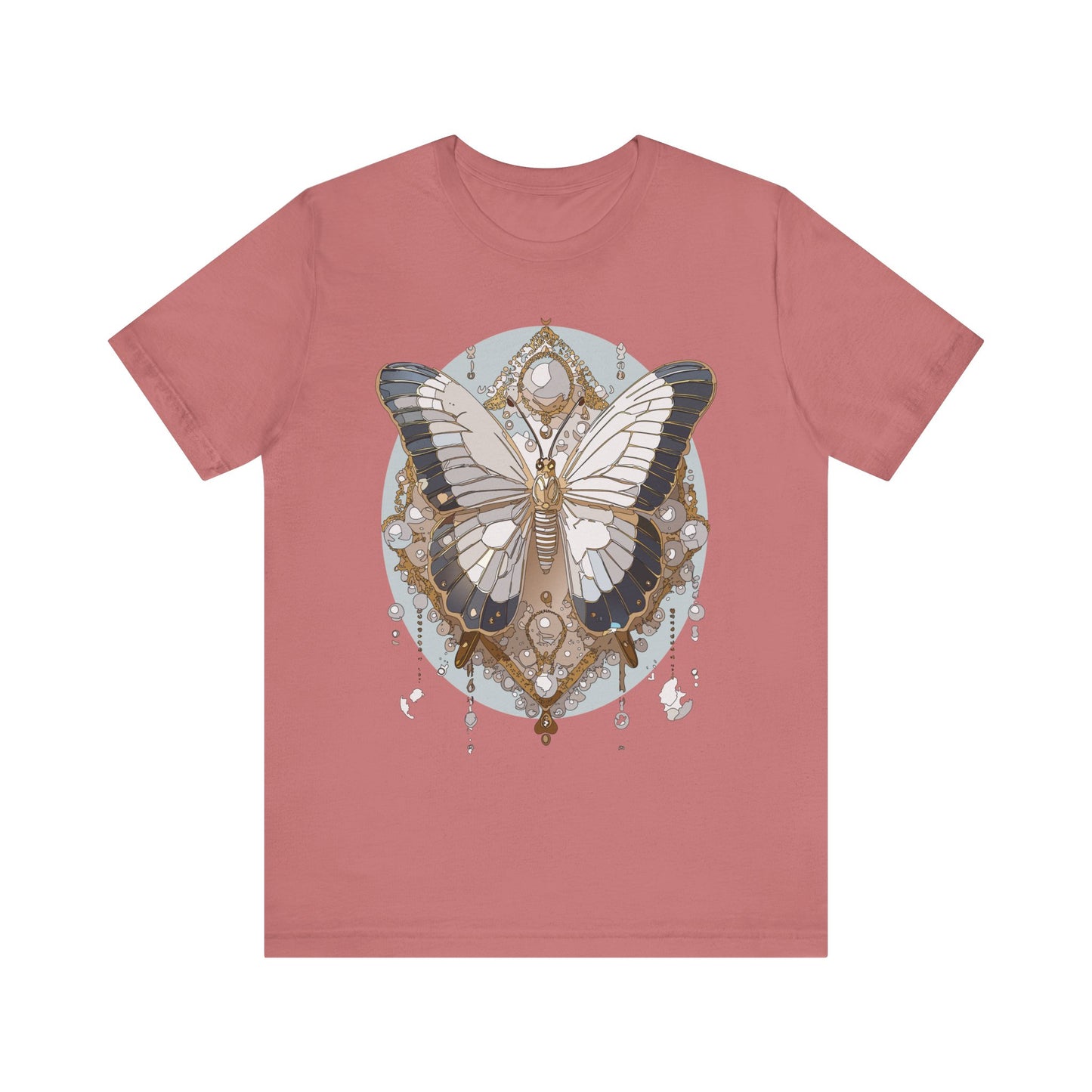 Butterfly Shirt, Shirt with Butterfly, Tee Shirt with Antique Butterfly