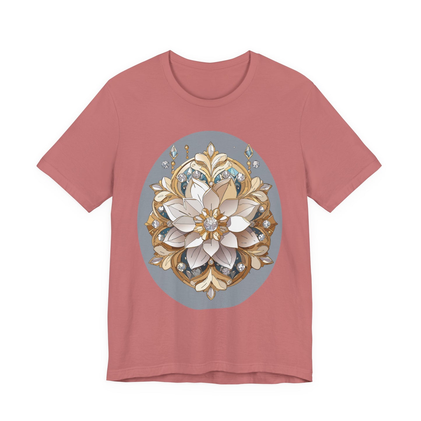 Floral Shirt, Flower Shirt, Tee Shirt with Antique Flower