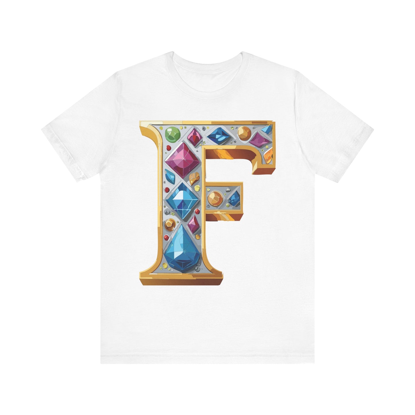 Letter Shirt, Shirt with Letters, Tee Shirt with Gold Letter, Shirt with Antique Letters
