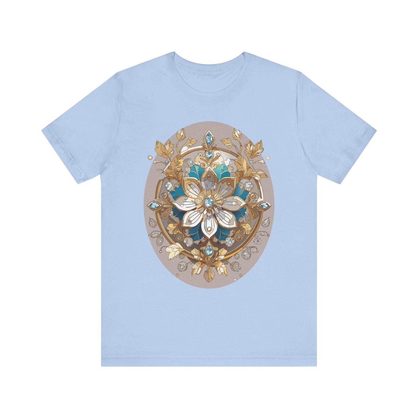 Floral Shirt, Flower Shirt, Tee Shirt with Antique Flower