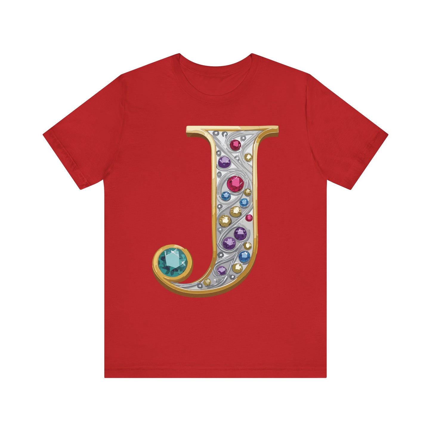 Letter Shirt, Shirt with Letters, Tee Shirt with Gold Letter, Shirt with Antique Letters