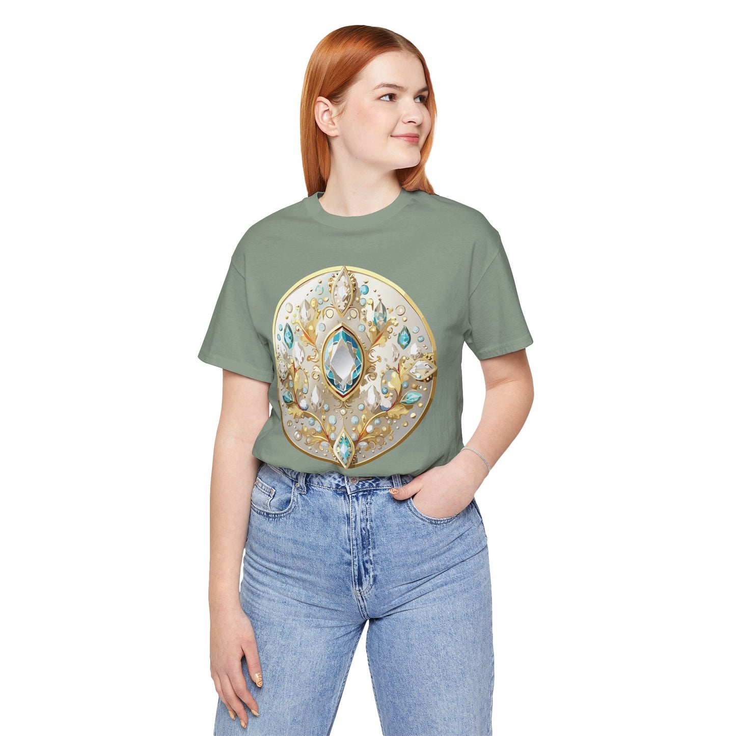 Medallion Shirt, Shirt with Medallion, Tee Shirt with Medal
