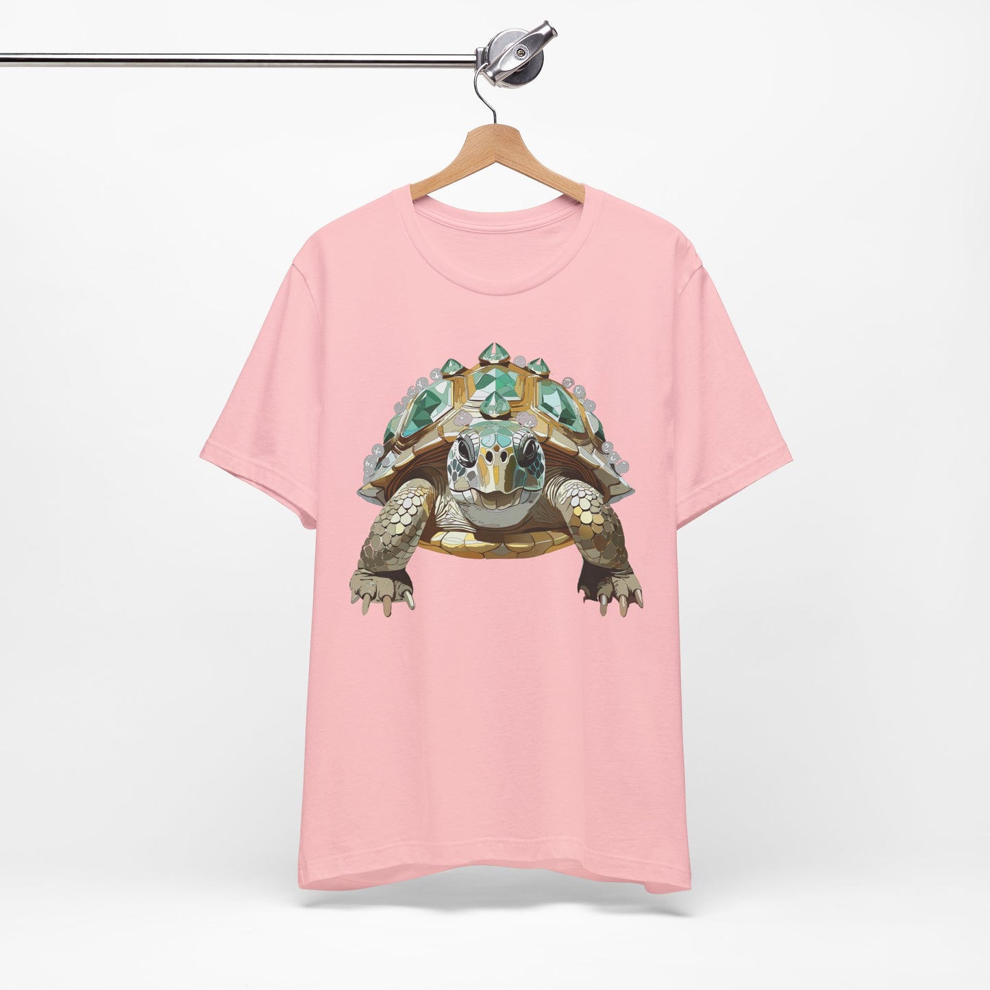 Animal Shirt, Shirt with Animal, Tee Shirt with Gold Animal Medal, Shirt with Antique Animal Medallion