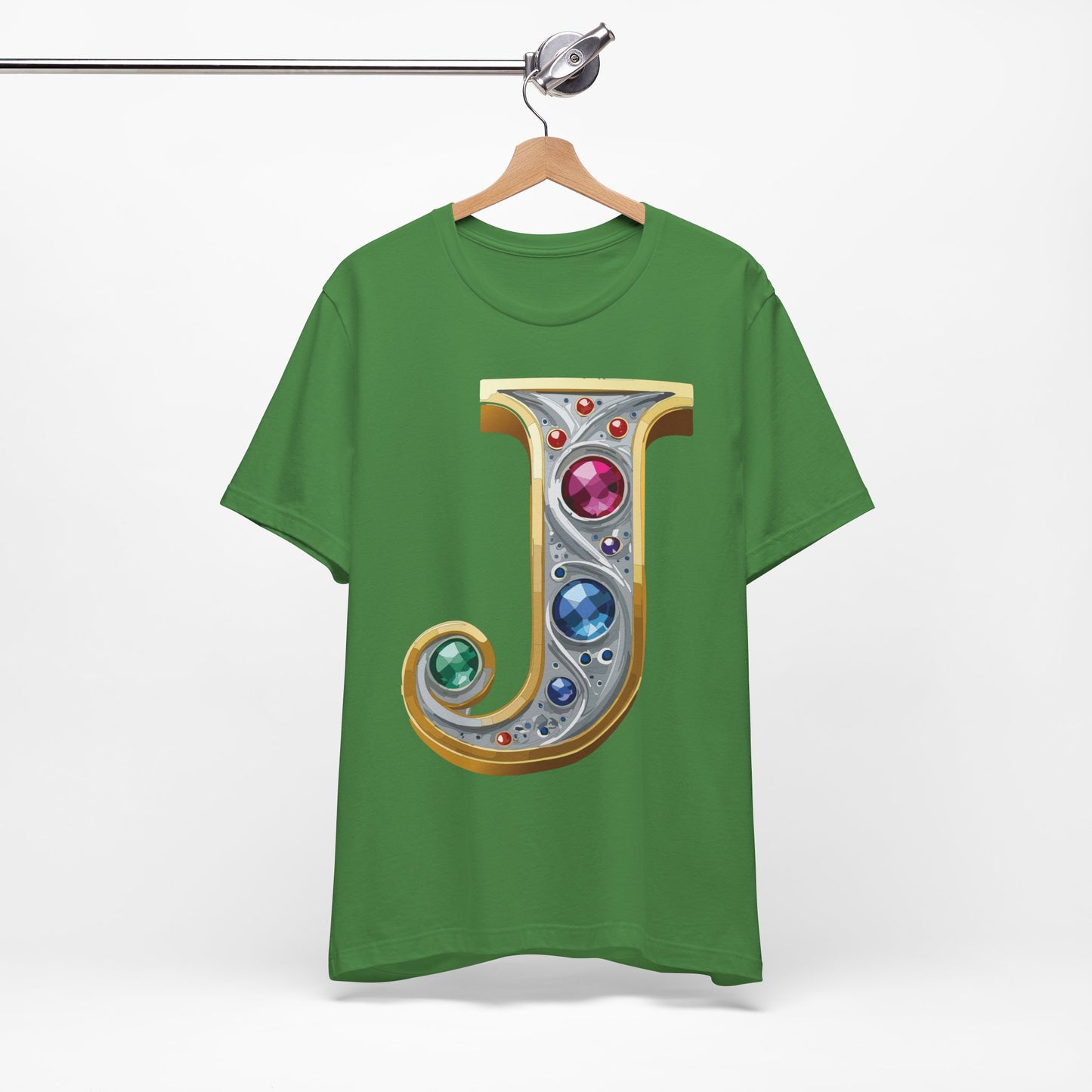 Letter Shirt, Shirt with Letters, Tee Shirt with Gold Letter, Shirt with Antique Letters