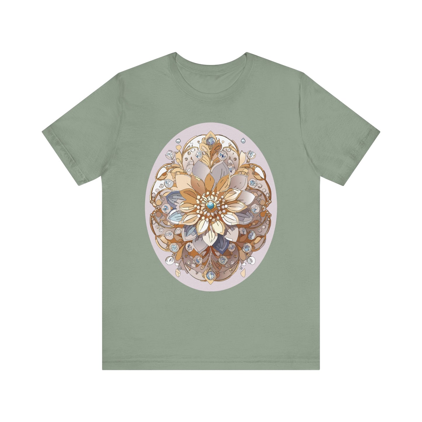 Floral Shirt, Flower Shirt, Tee Shirt with Antique Flower