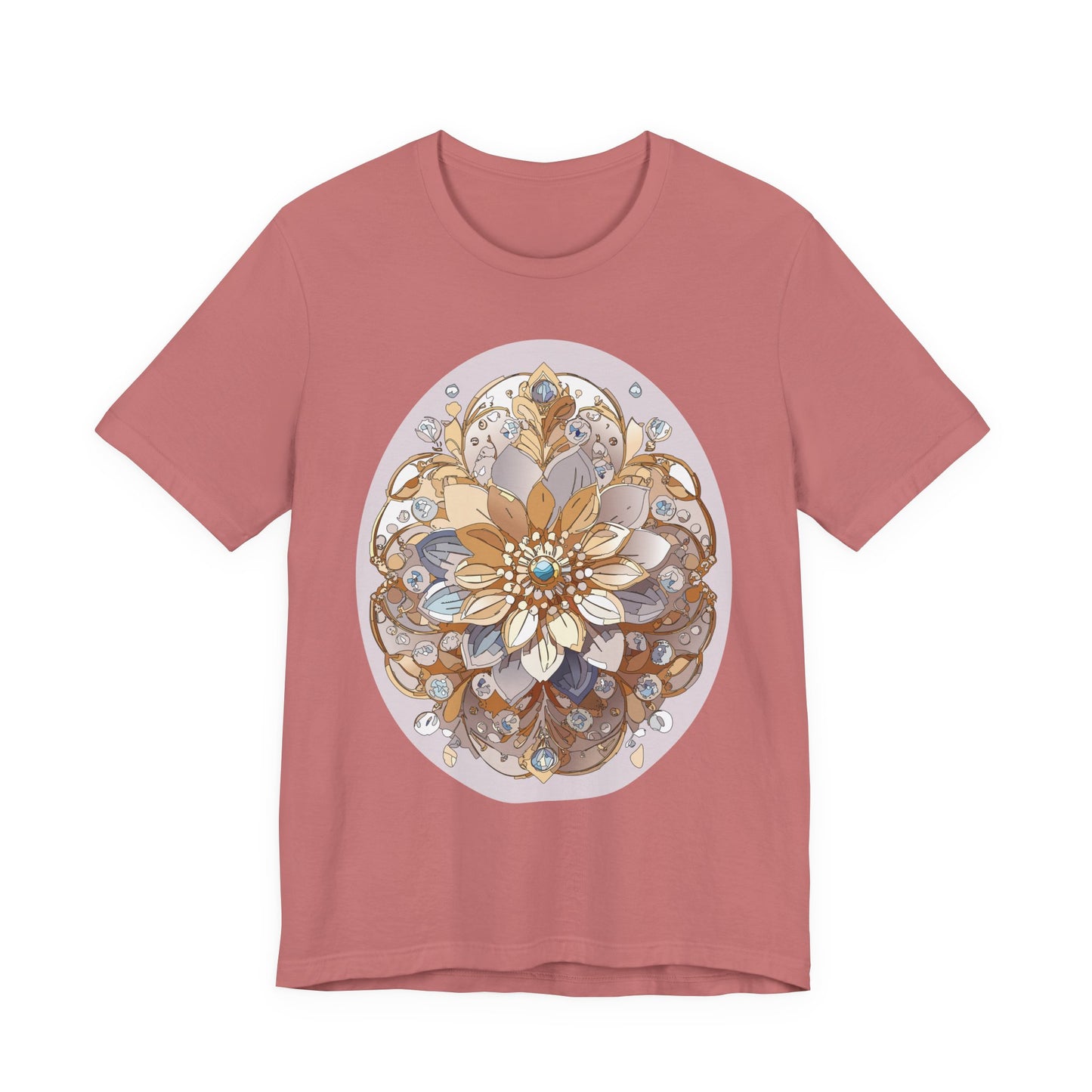 Floral Shirt, Flower Shirt, Tee Shirt with Antique Flower