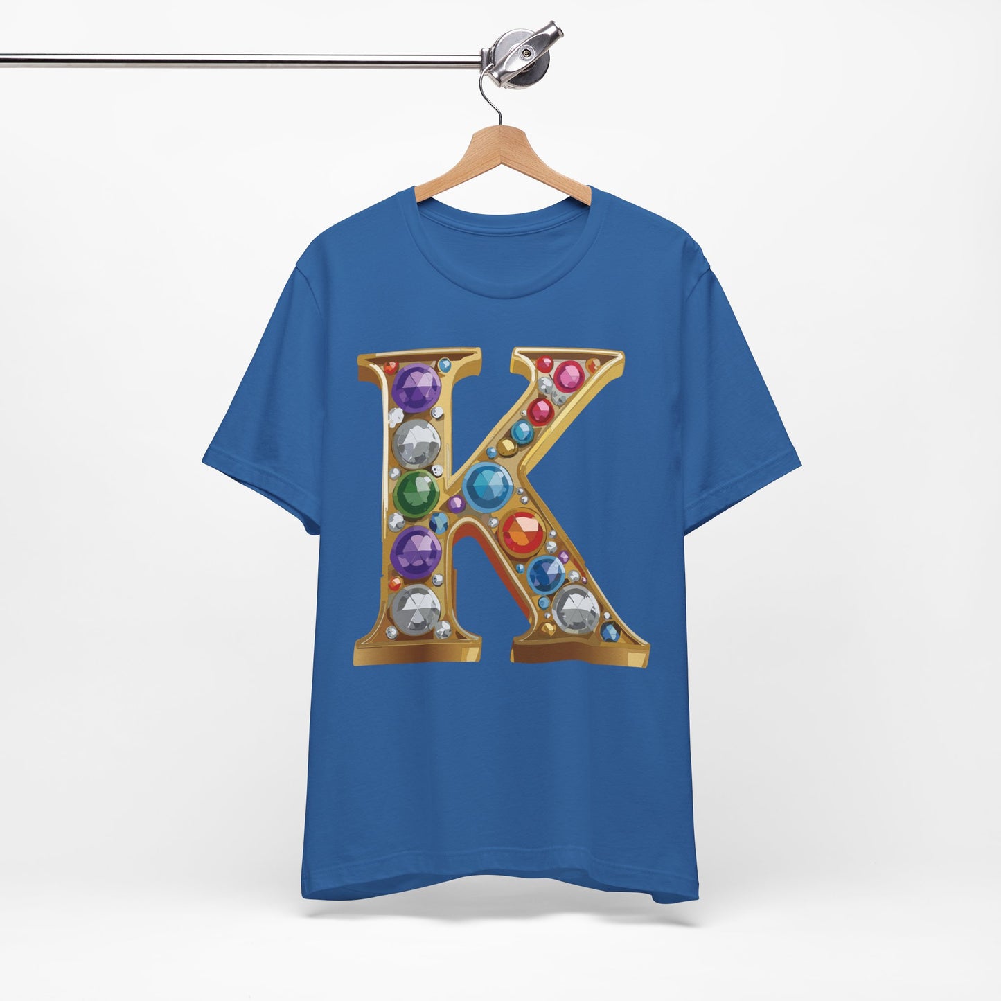 Letter Shirt, Shirt with Letters, Tee Shirt with Gold Letter, Shirt with Antique Letters