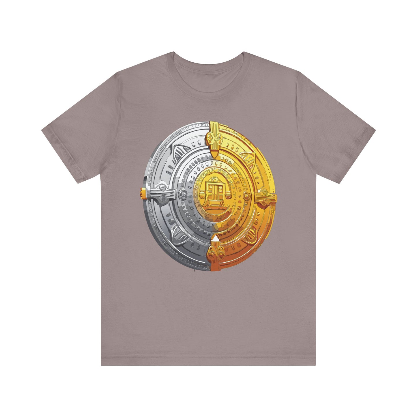 Coin Shirt, Shirt with Coin, Tee Shirt with Gold Coin, Shirt with Antique Coin