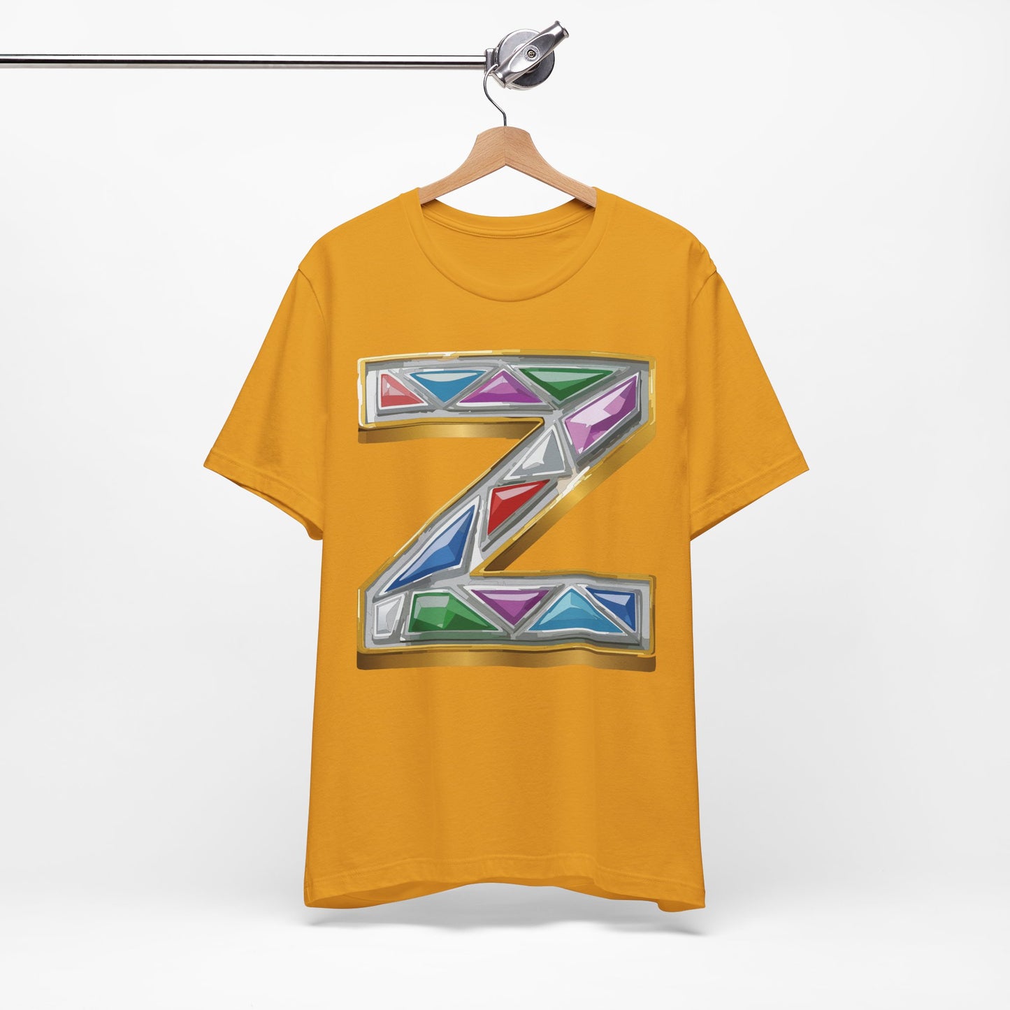 Letter Shirt, Shirt with Letters, Tee Shirt with Gold Letter, Shirt with Antique Letters