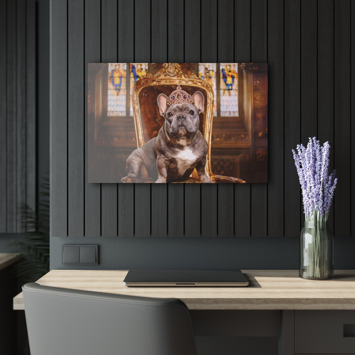 Crown Dog Wall Decor, Wall Art Decor with Animals 3