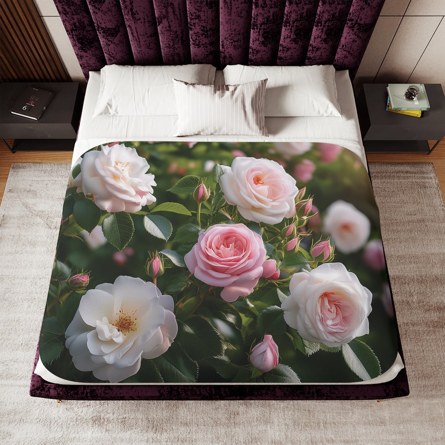 Floral Sherpa Blanket