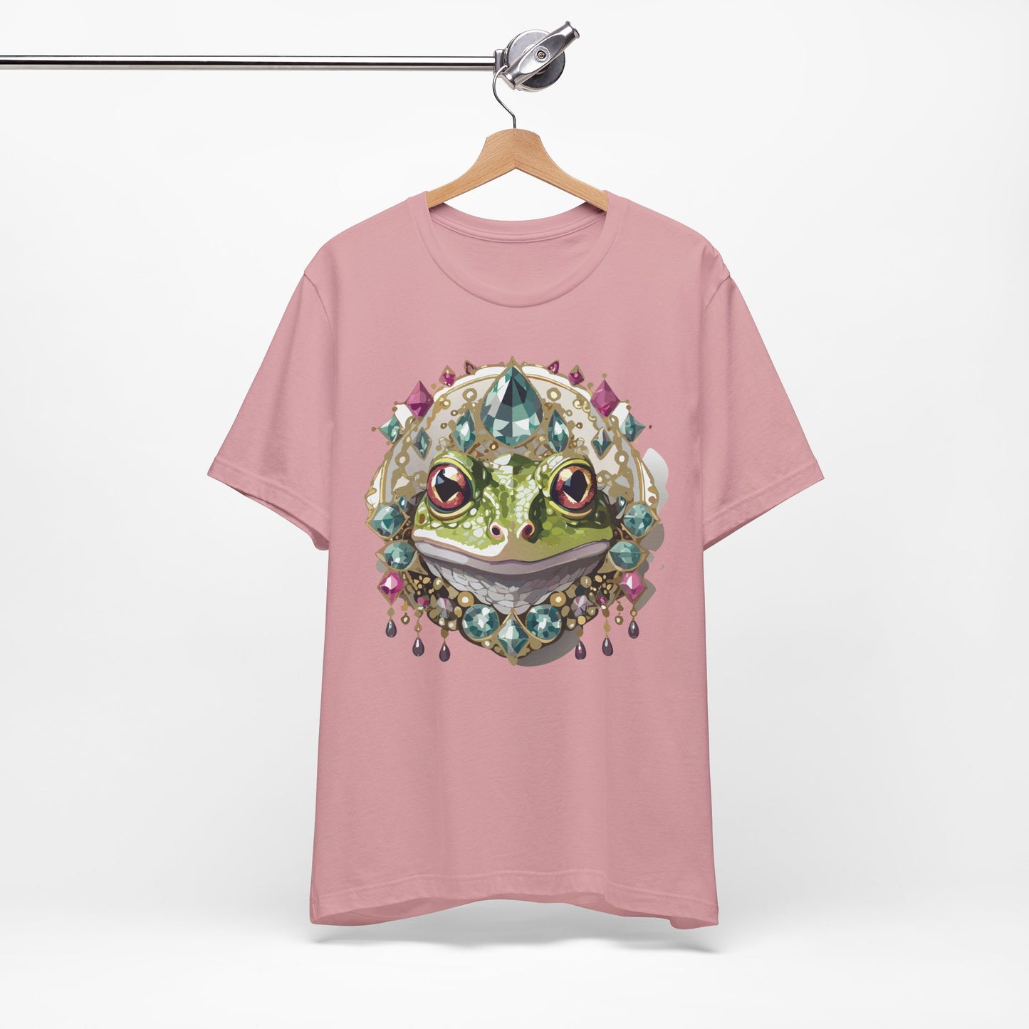 Animal Shirt, Shirt with Animal, Tee Shirt with Gold Animal Medal, Shirt with Antique Animal Medallion