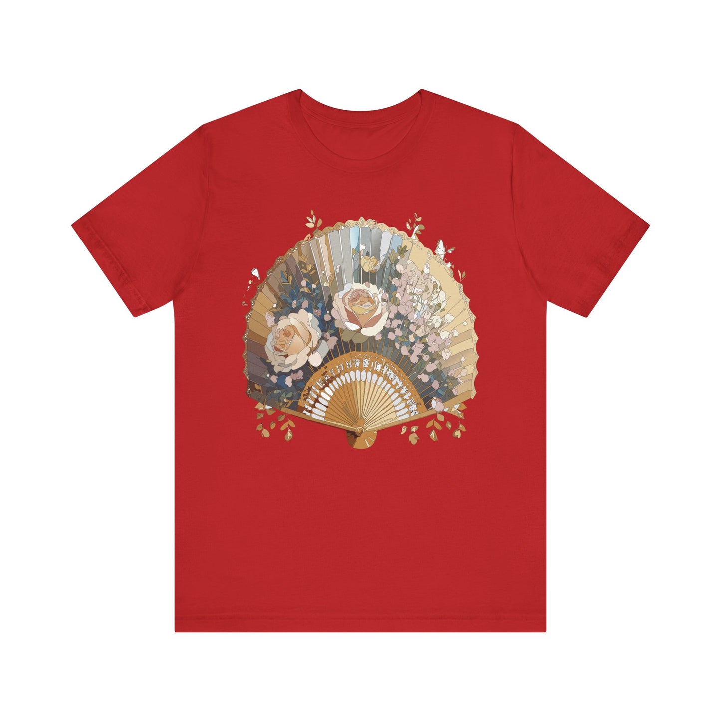 Fan shirt, Shirt with Fan, Tee Shirt with Gold Blower