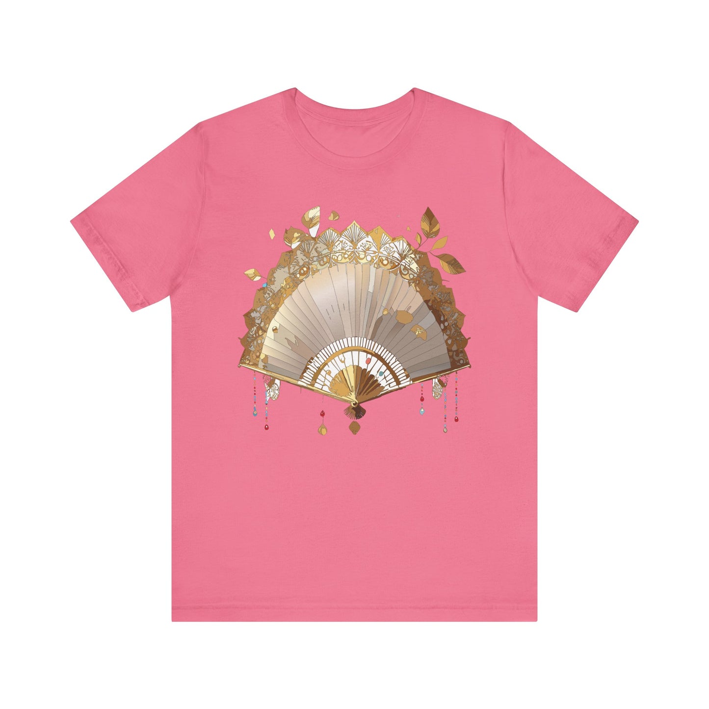Fan shirt, Shirt with Fan, Tee Shirt with Gold Blower