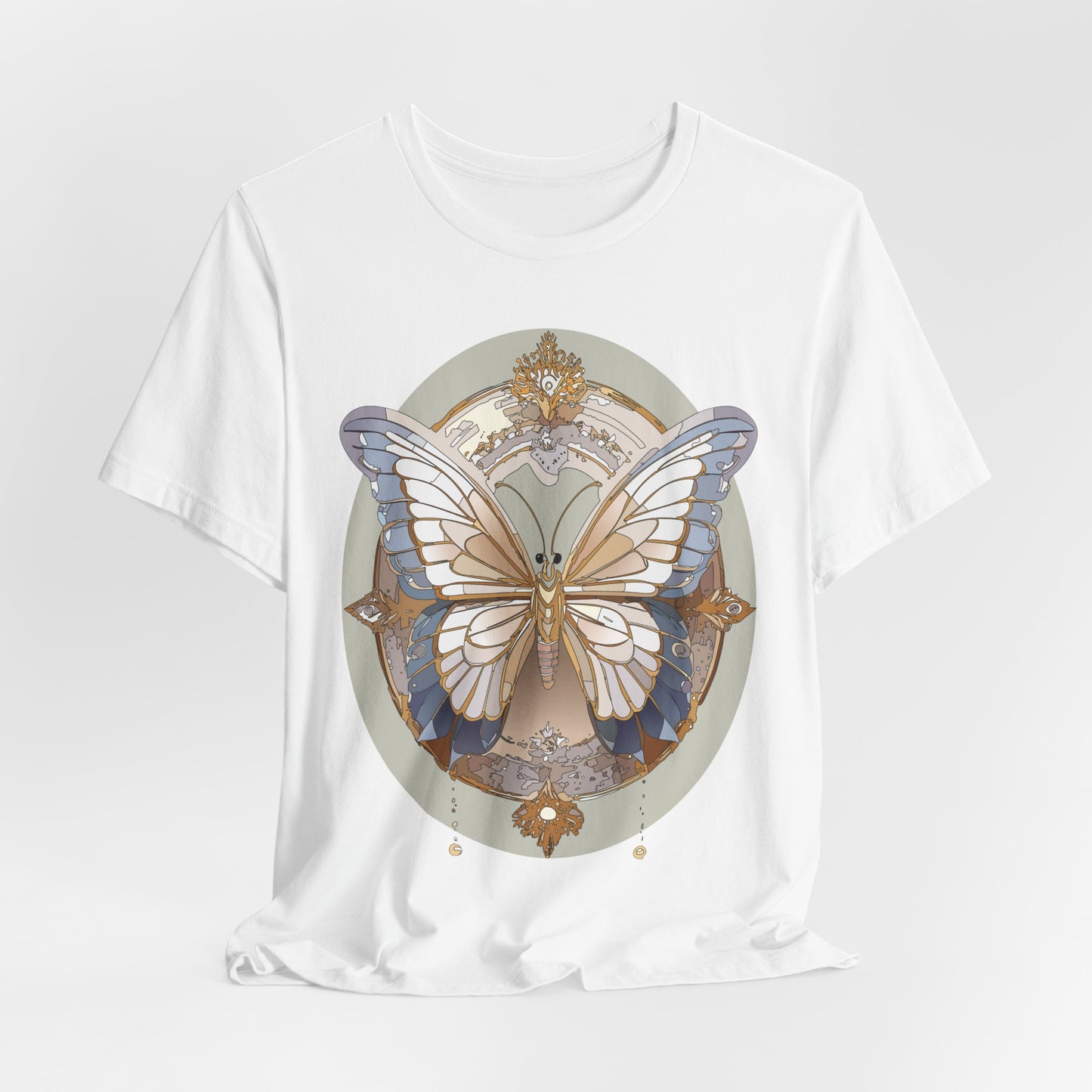 Butterfly Shirt, Shirt with Butterfly, Tee Shirt with Antique Butterfly