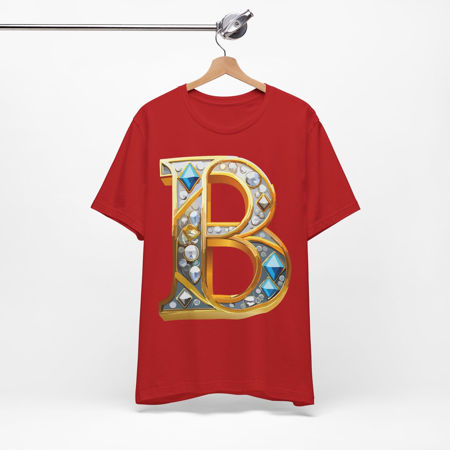 Letter Shirt, Shirt with Letters, Tee Shirt with Gold Letter, Shirt with Antique Letters