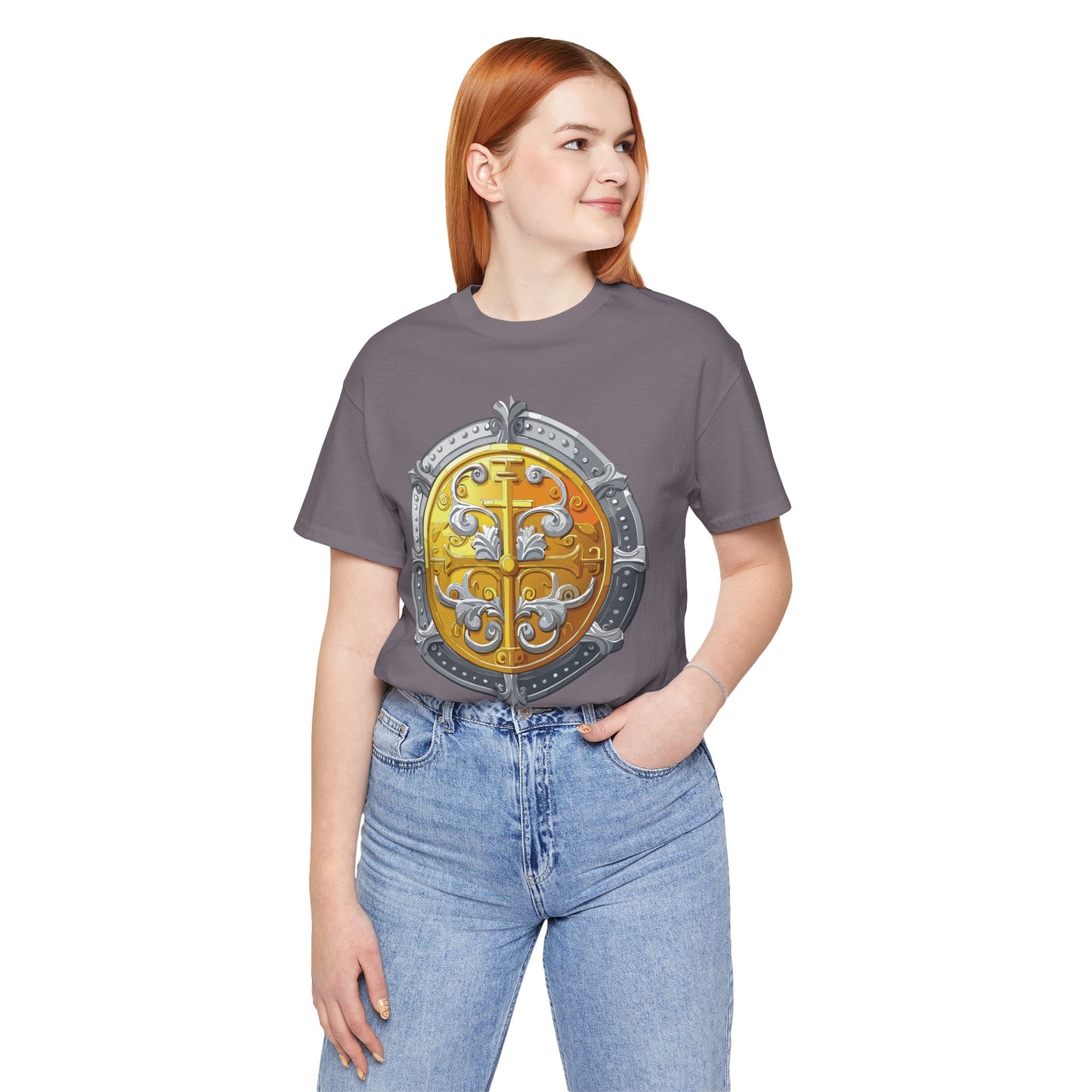 Coin Shirt, Shirt with Coin, Tee Shirt with Gold Coin, Shirt with Antique Coin