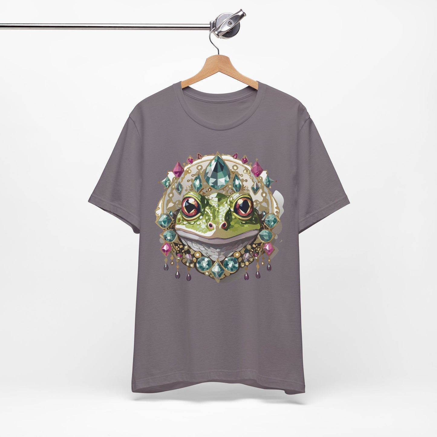 Animal Shirt, Shirt with Animal, Tee Shirt with Gold Animal Medal, Shirt with Antique Animal Medallion