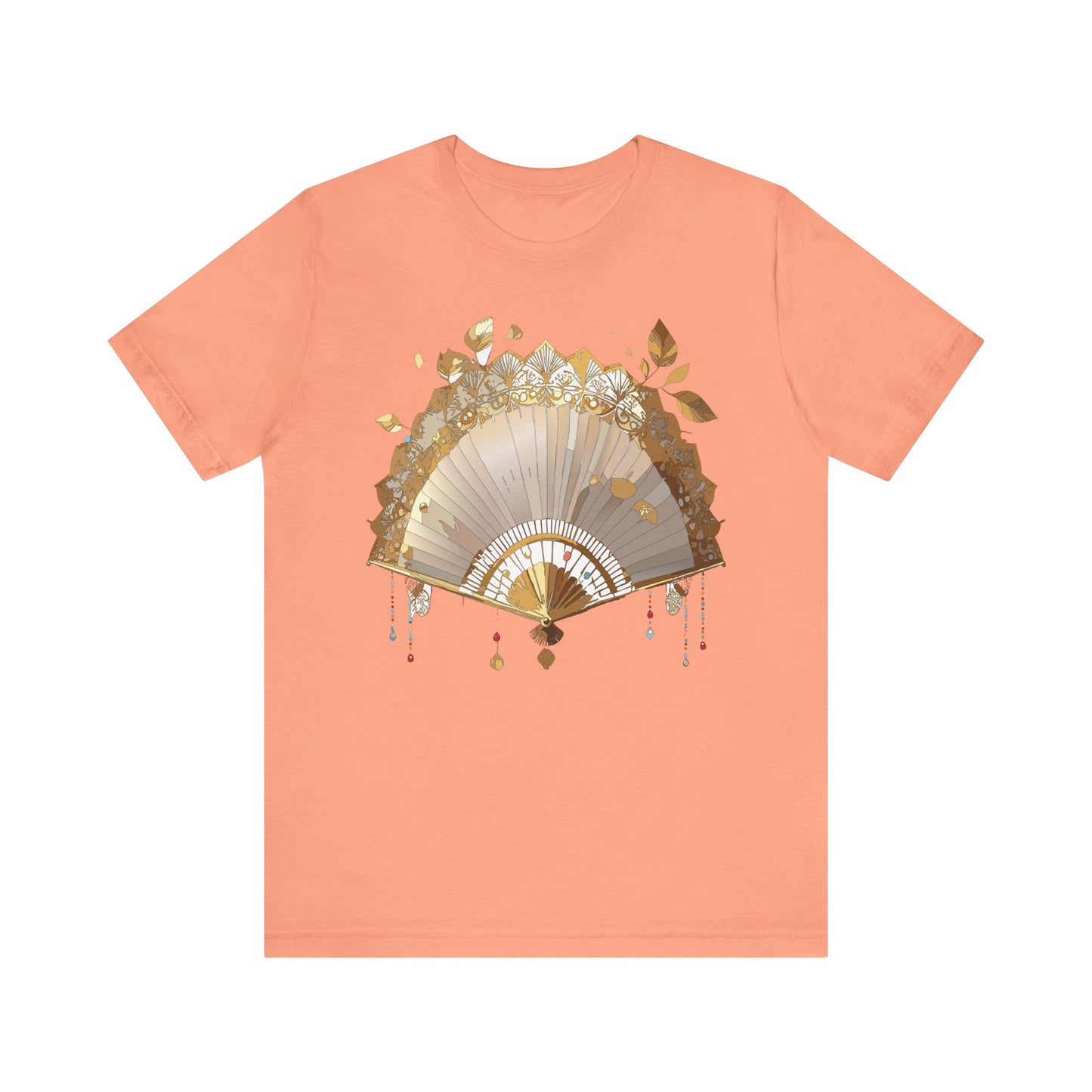 Fan shirt, Shirt with Fan, Tee Shirt with Gold Blower