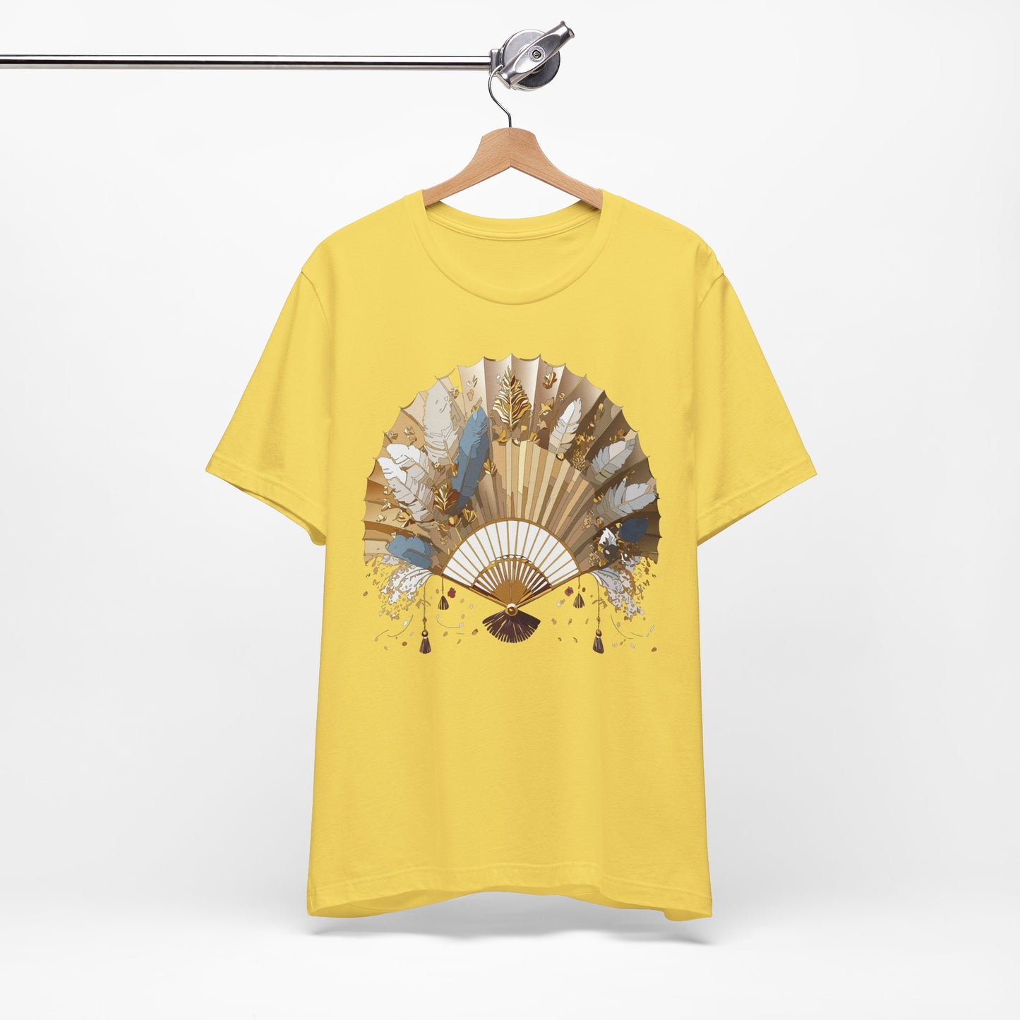 Fan shirt, Shirt with Fan, Tee Shirt with Gold Blower
