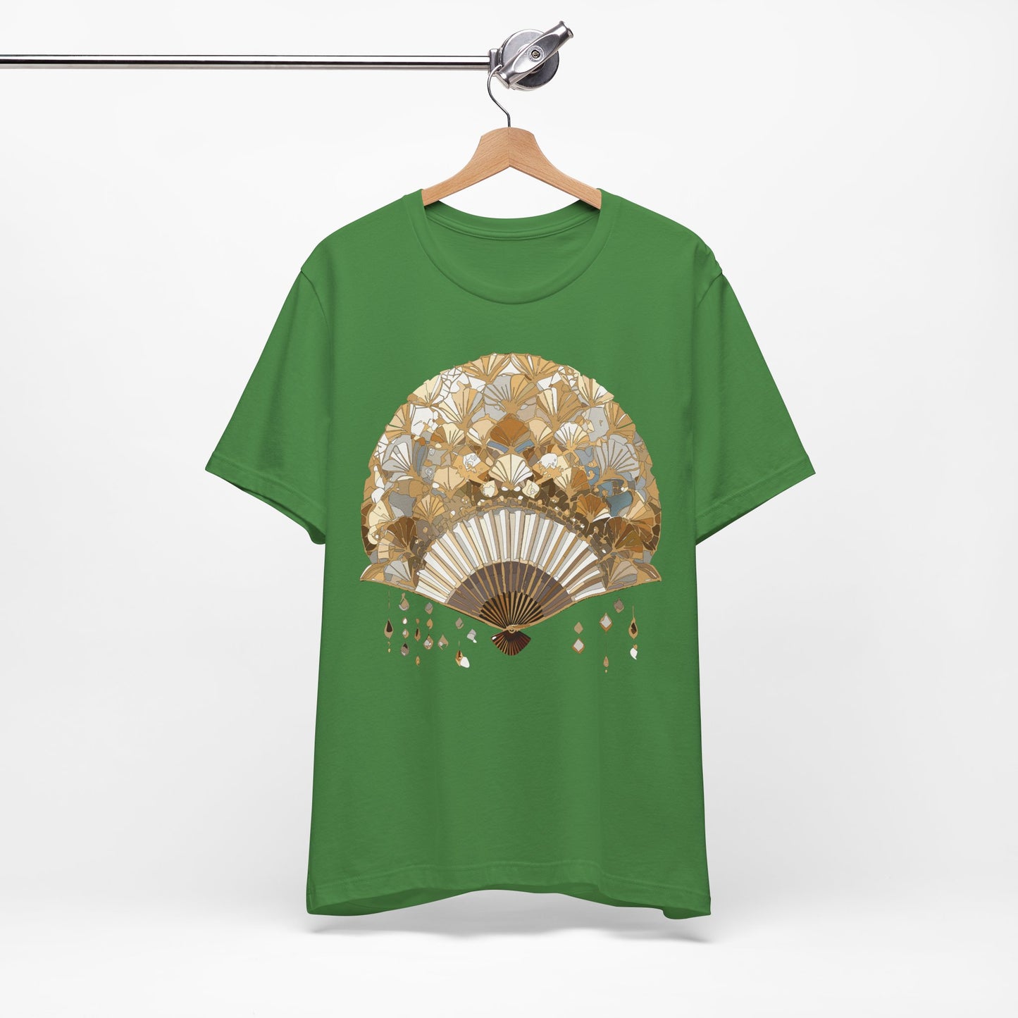 Fan shirt, Shirt with Fan, Tee Shirt with Gold Blower