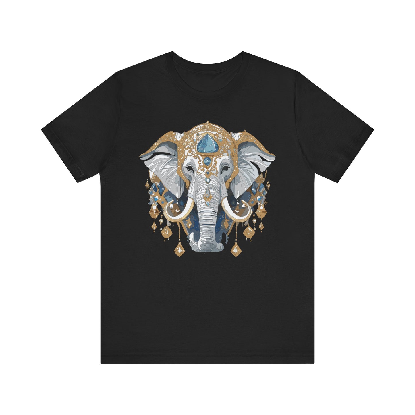 Animal Shirt, Shirt with Animal, Tee Shirt with Gold Animal Medal, Shirt with Antique Animal Medallion