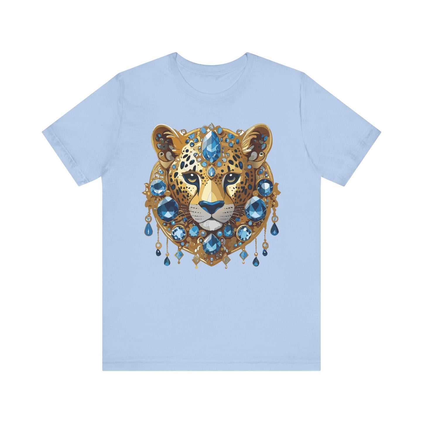 Animal Shirt, Shirt with Animal, Tee Shirt with Gold Animal Medal, Shirt with Antique Animal Medallion