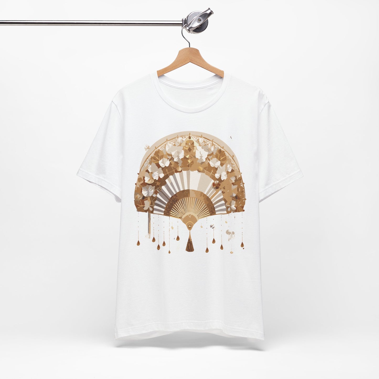 Fan shirt, Shirt with Fan, Tee Shirt with Gold Blower