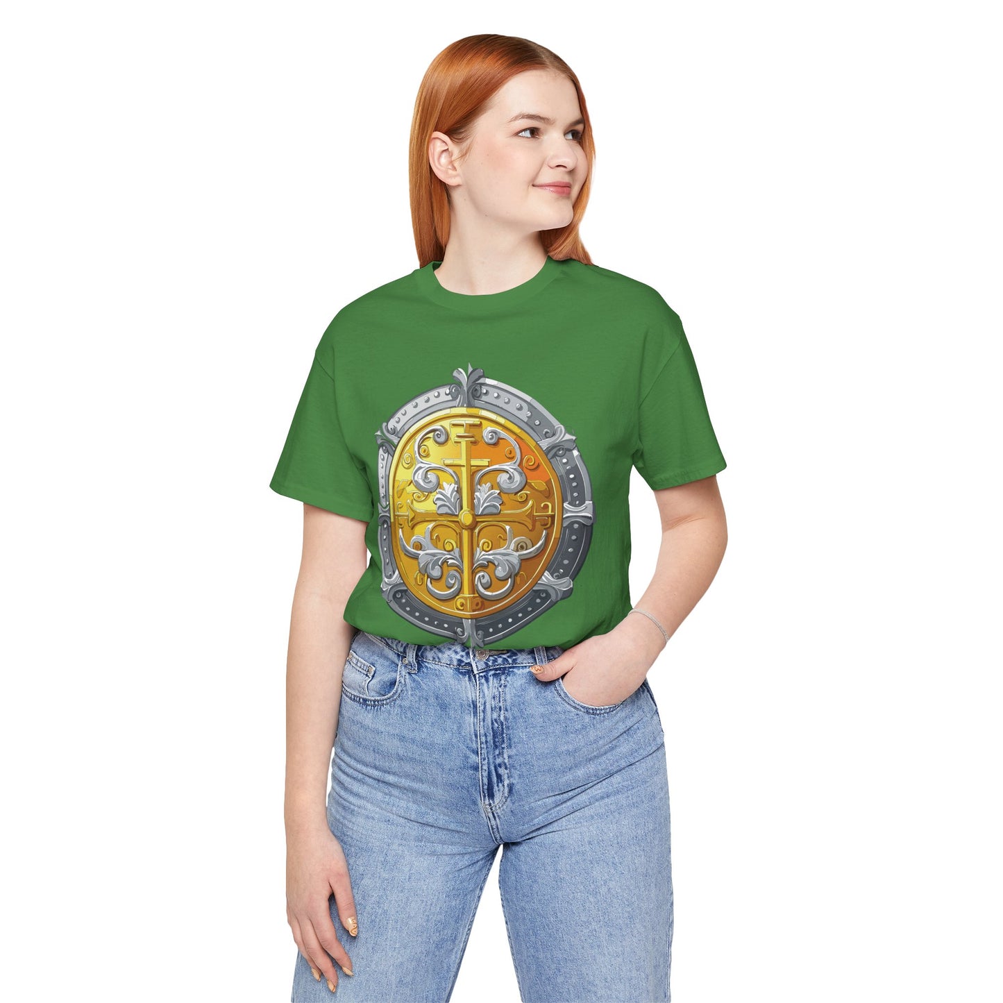 Coin Shirt, Shirt with Coin, Tee Shirt with Gold Coin, Shirt with Antique Coin