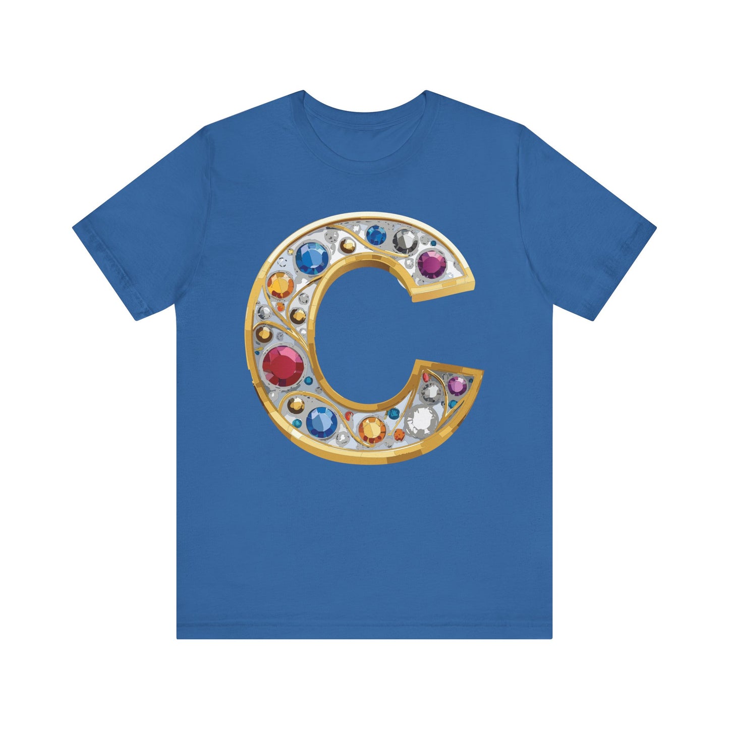 Letter Shirt, Shirt with Letters, Tee Shirt with Gold Letter, Shirt with Antique Letters